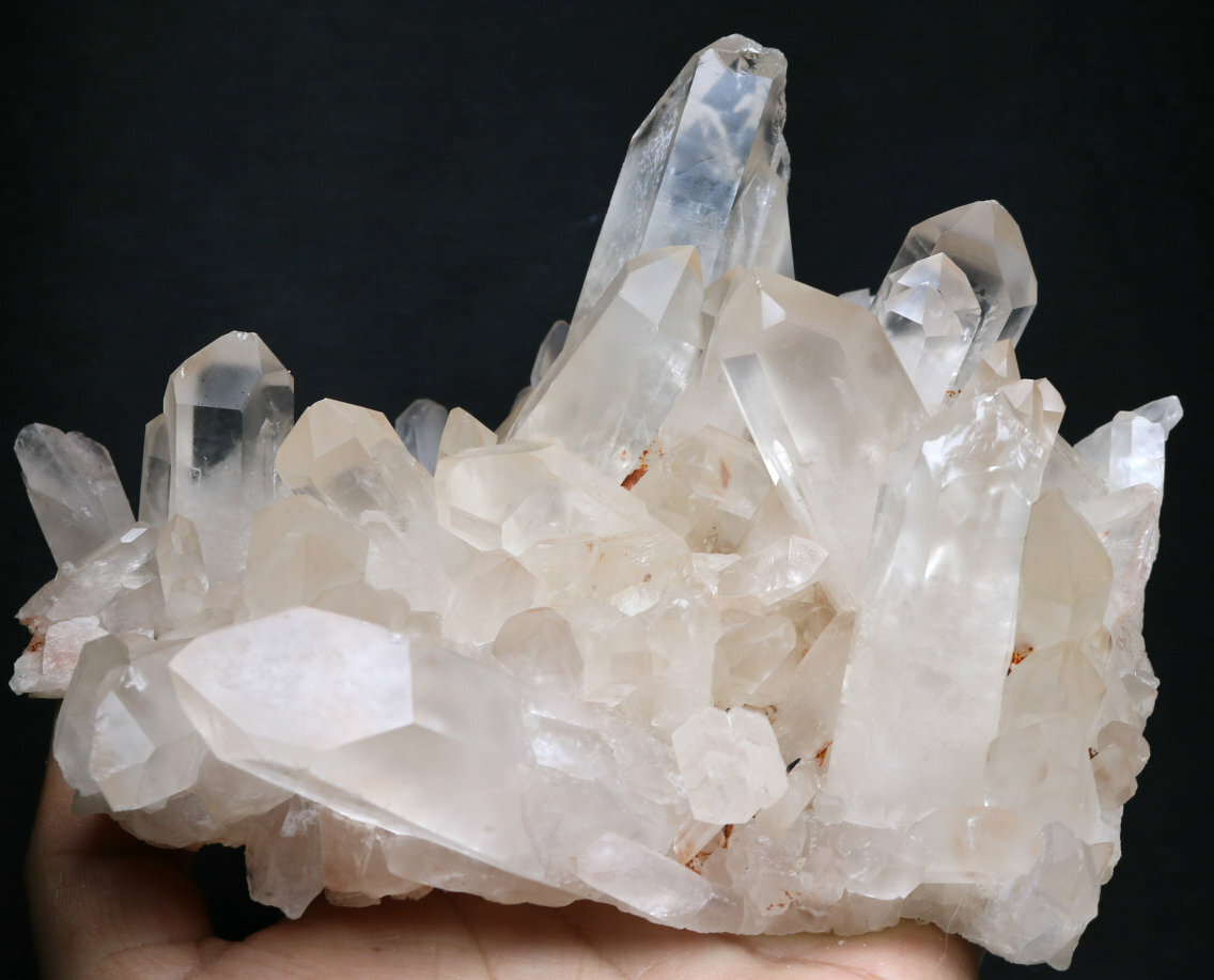 2.27lb Natural Beautiful white Quartz Crystal Cluster POINT Mineral Specimen