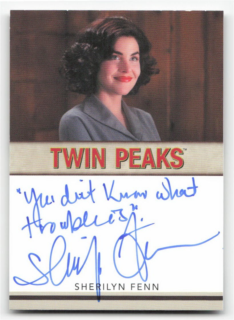 Twin Peaks The Log Lady Chronicles Sherilyn Fenn Inscription Autograph (A)