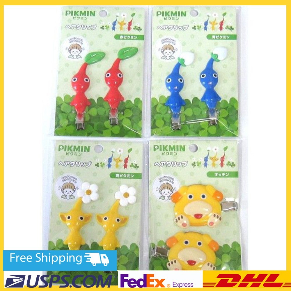 Pikmin Hair Clip 4 Set Pikmin Hair Accessories Game Characters / New / Nintendo