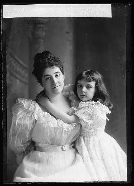 Photo:Mrs L O Howard Portrait with Young Girl c1894-1901