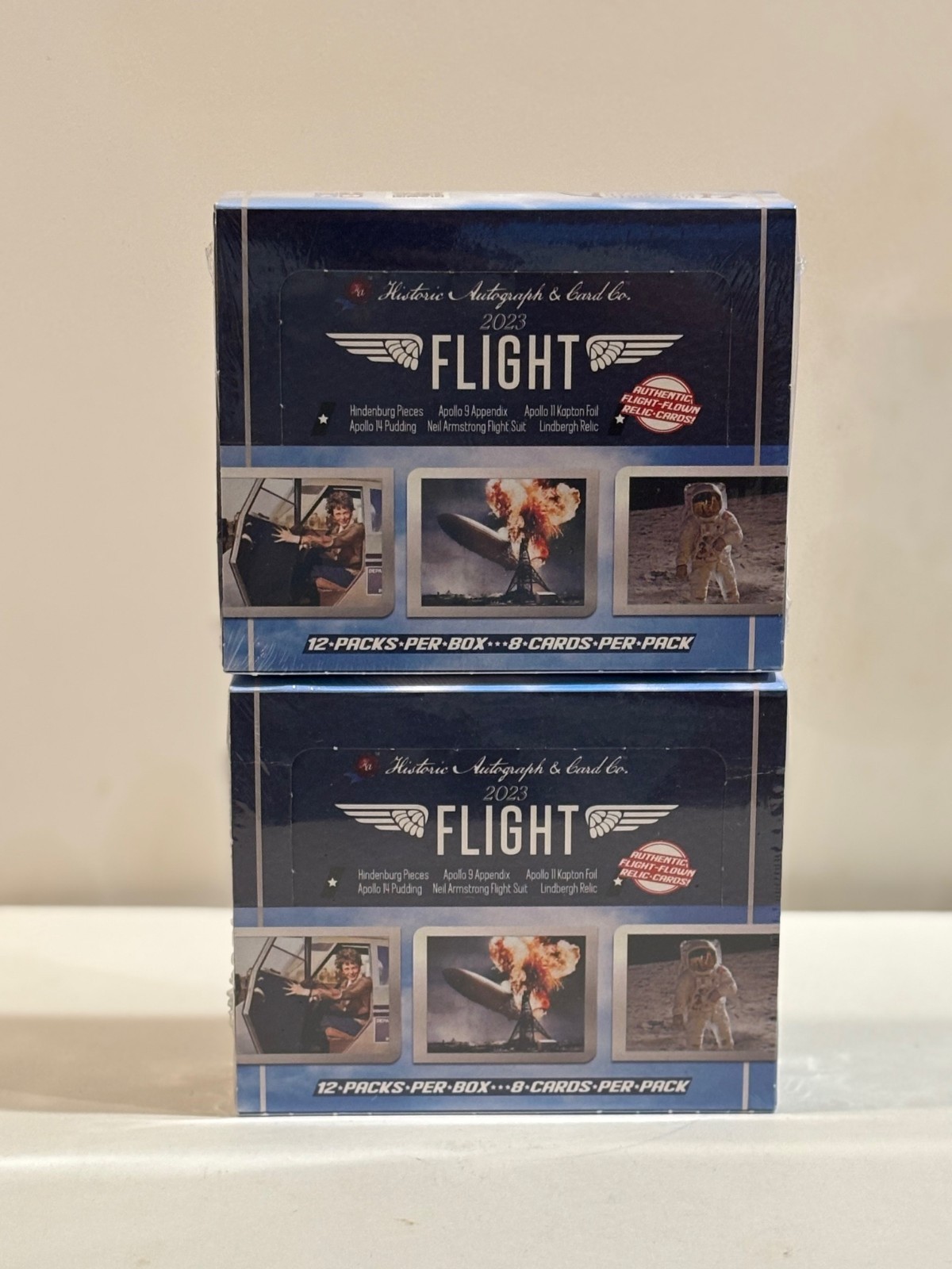 2023 Historic Autographs Flight Factory Sealed Hobby Box Lot of 2