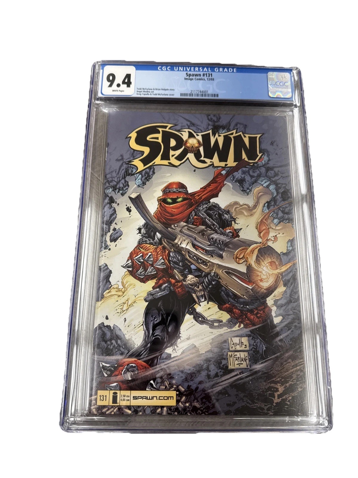 Spawn #131 CGC Graded 9.4 Image December 2003 Todd McFarlane Cover Comic Book.
