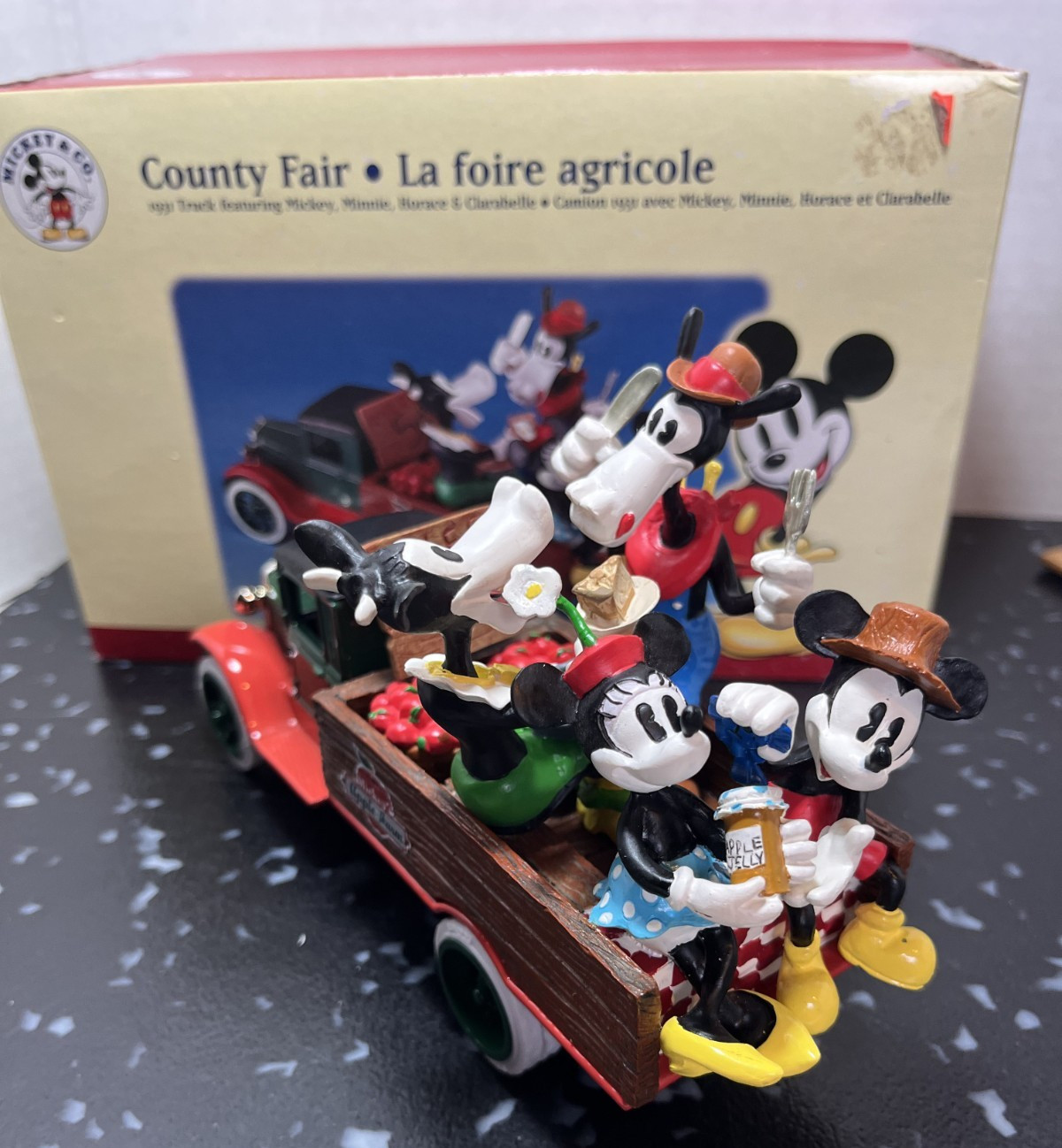 Ertl Mickey Minnie Mouse Country Fair Hawkeye Truck Disney Figure Vintage READ