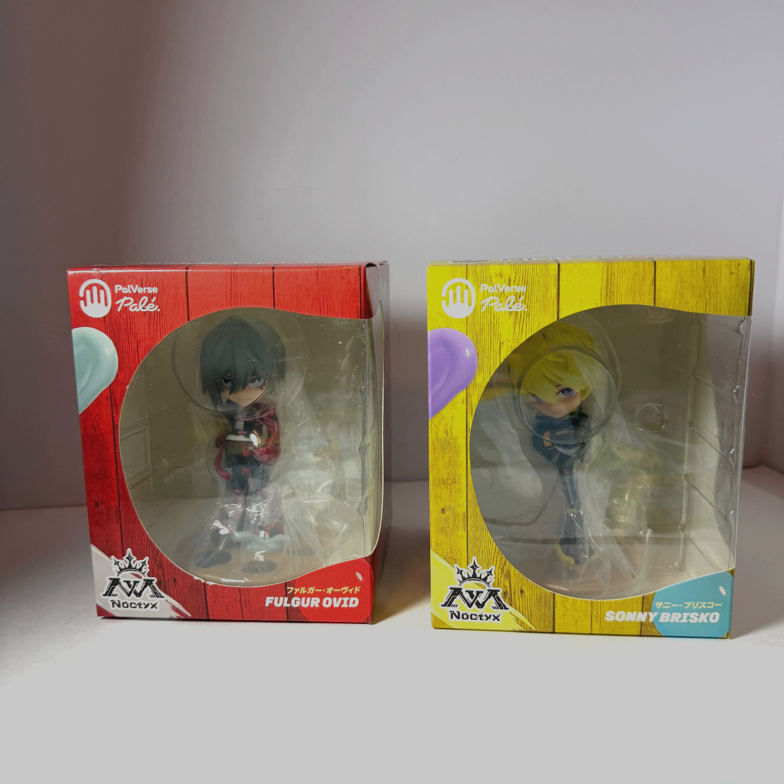 NIJISANJI EN Sonny Brisko + Fulgur Ovid PalVerse Pale Figure Set of 2 Authentic