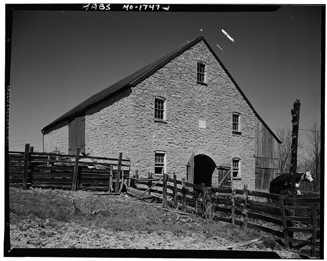 Photo:Washington Missouri 1881 Brinker Barn Bank Barn Highway 100 HABS