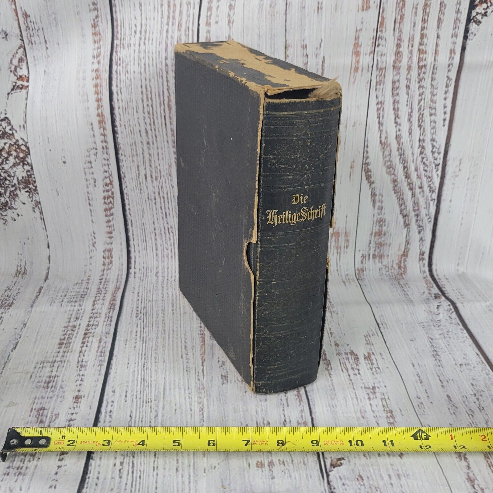 Vintage German Bible DIE BIBEL HEILIGE SCHRIFT neuen teftaments w/slide cover
