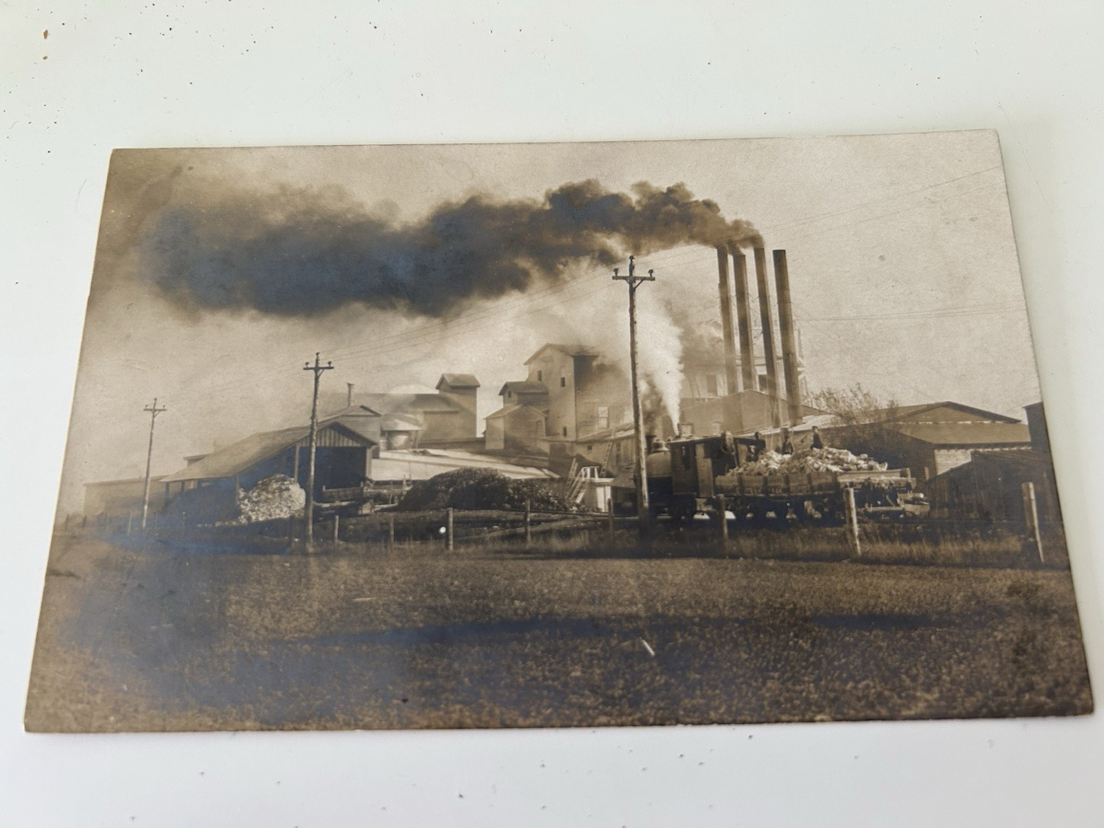 Industrial Factory Scene RPPC Postcard