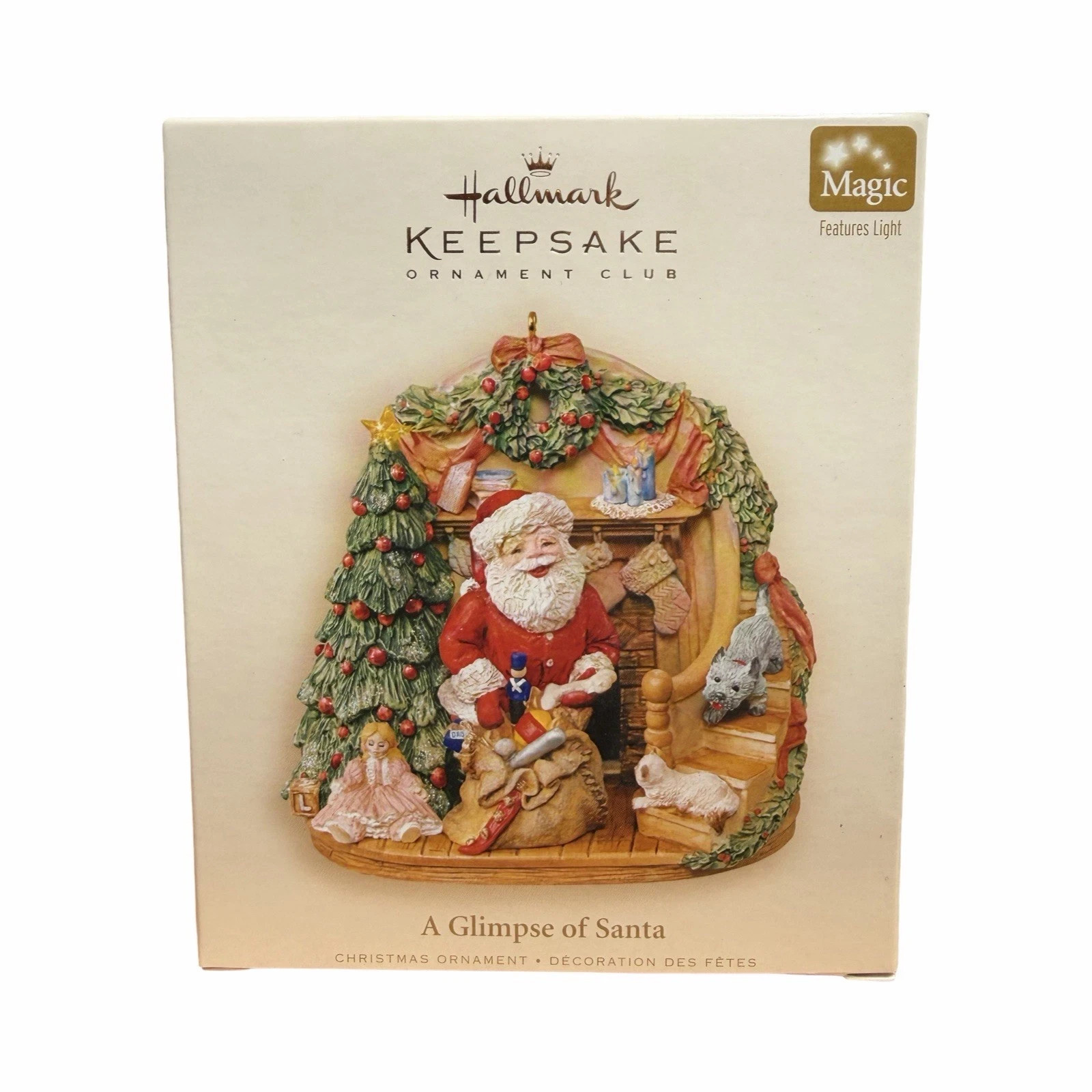 2006 Hallmark A Glimpse of Santa Christmas Ornament - 10-24-374