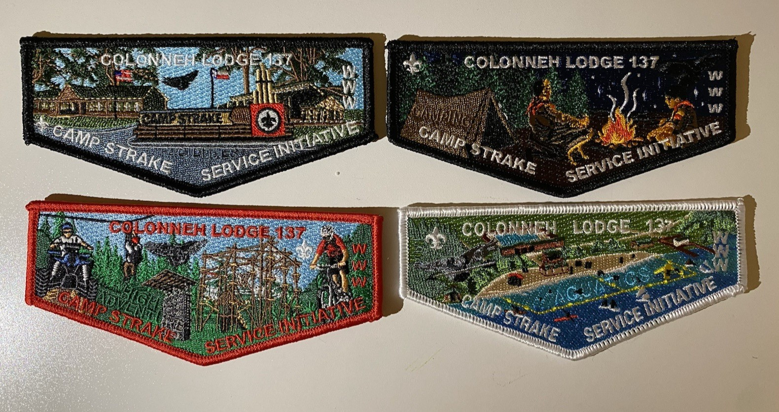 Colonneh 137 OA 2020 Strake Service Initiative Lodge 4 Flap Patch Set SHAC