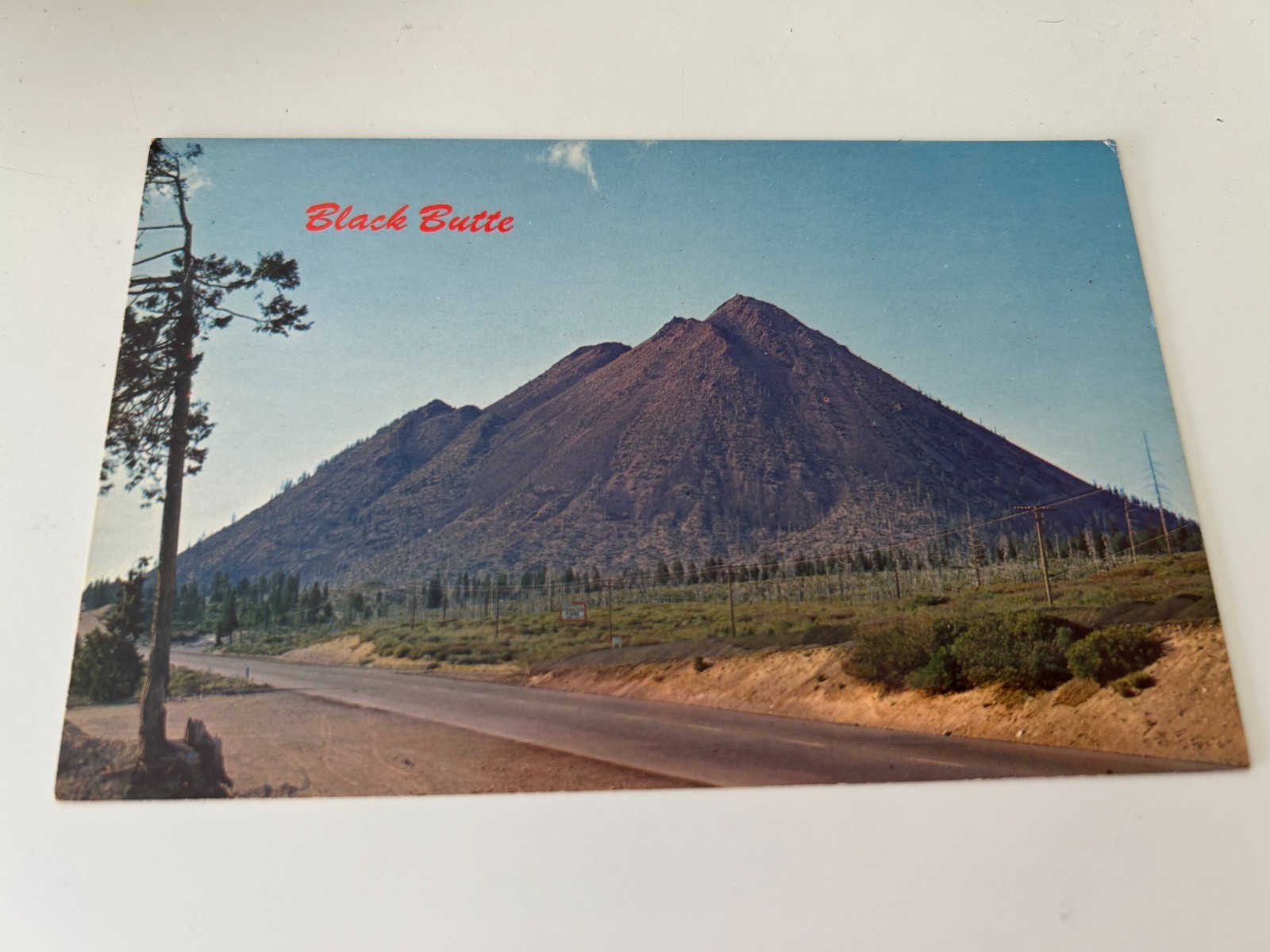 Black Butte California CA On US 99 near Mt Shasta Postcard