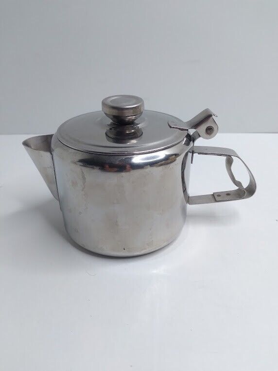 Serco 18/8  Stainless Steel Restaurant Style Single Serve Teapot Vintage