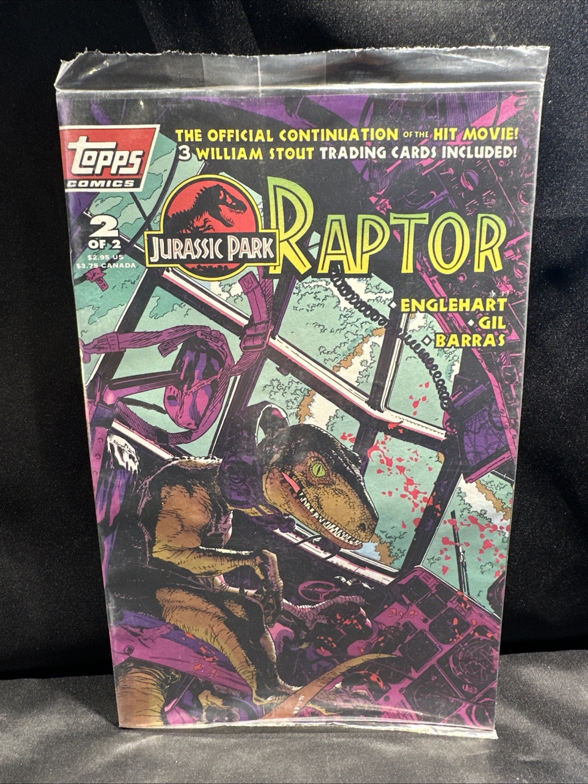 SEALED JURASSIC PARK RAPTOR #2 1st PRINT TRADING CARDS TOPPS COMICS 1993 020923 SEALED JURASSIC PARK RAPTOR #2 1st PRINT TRADING CARDS TOPPS COMICS 1993 020923