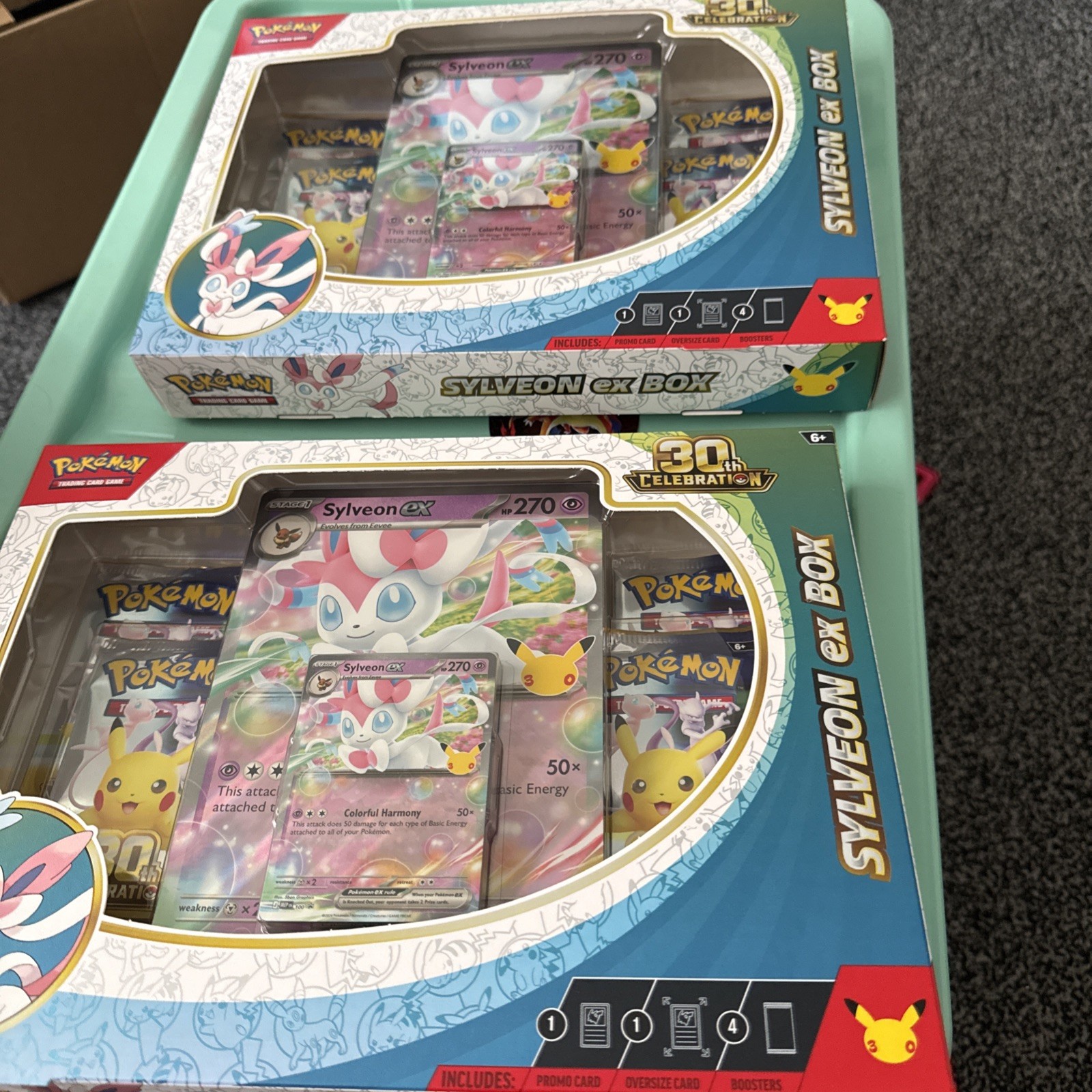 Pokémon TCG Sylveon ex Box  X2 - 30thAnniversary Celebration - Sealed