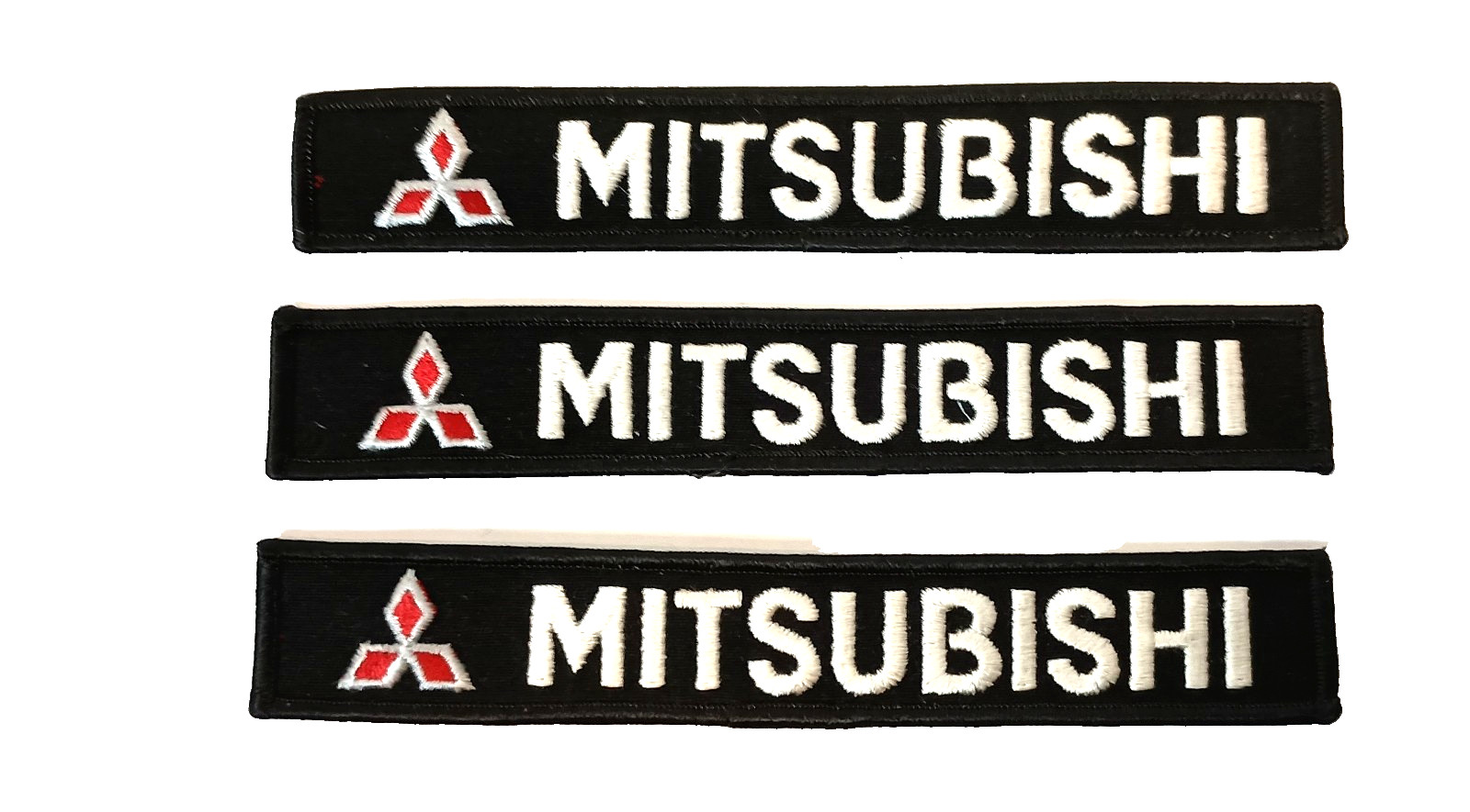 Vtg 3 Mitsubishi Motors Car Logo Automotive Uniform Jacket Patch New NOS 1970s