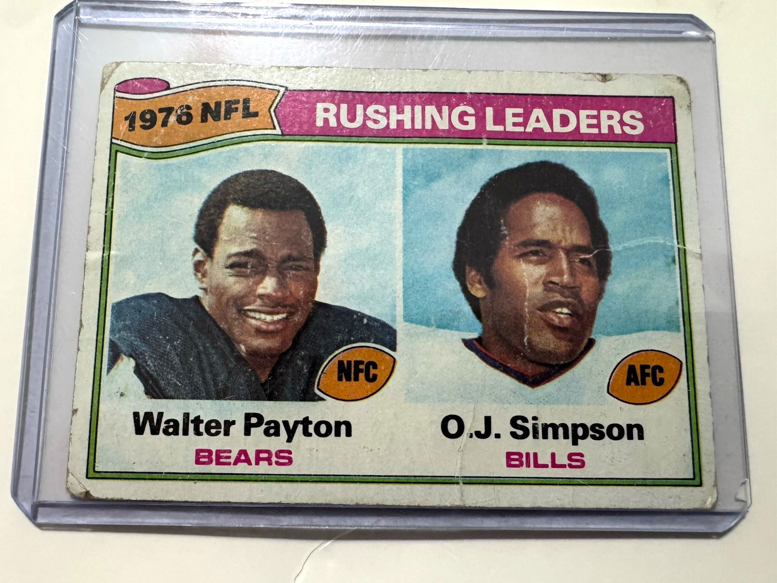 O.J. Simpson Lot 1977 Topps #3 Walter Payton + Rookie Reprint + 50-Card Set