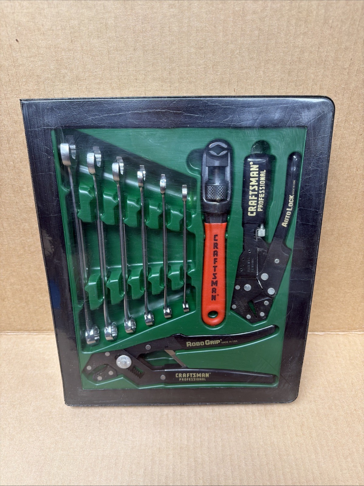 CRAFTSMAN 9 PC GIFT SET ROBO GRIP Professional TOOL SET Made USA 45444 