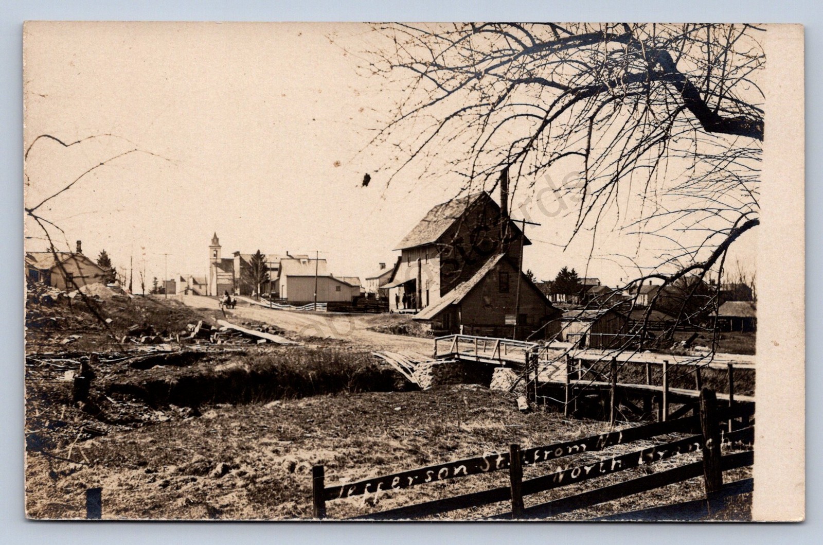 J87/ North Bloomfield Ohio RPPC Postcard c1910 Trumbull Store Home  1939