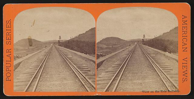 View on the Erie Railway, Erie R. R. over Starruca Viaduct  Old Historic Photo
