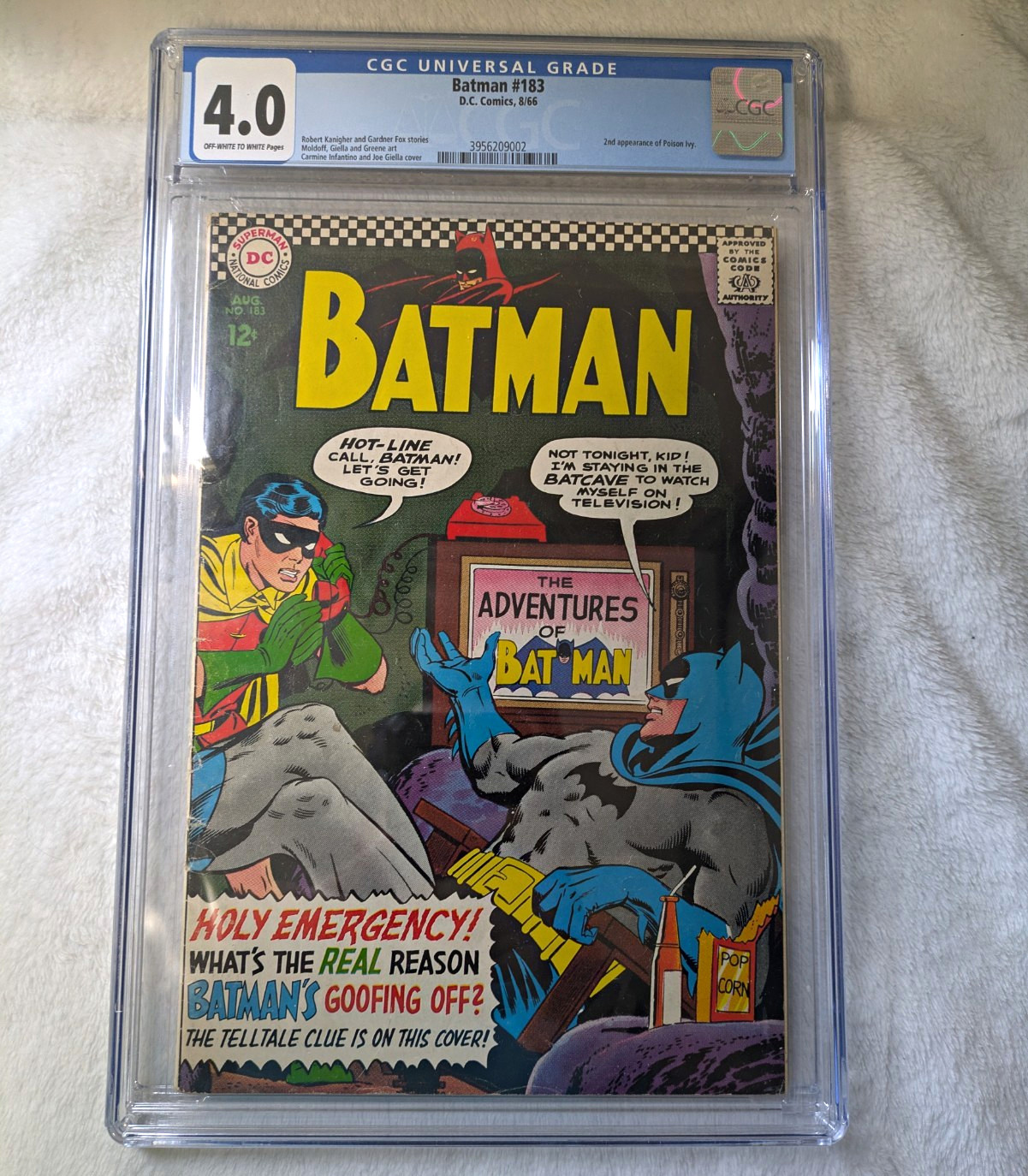 Batman #183 CGC 4.0 (DC Comics 1966) Batman Robin Silver Age Batman #183 CGC 4.0 (DC Comics 1966) Batman Robin Silver Age