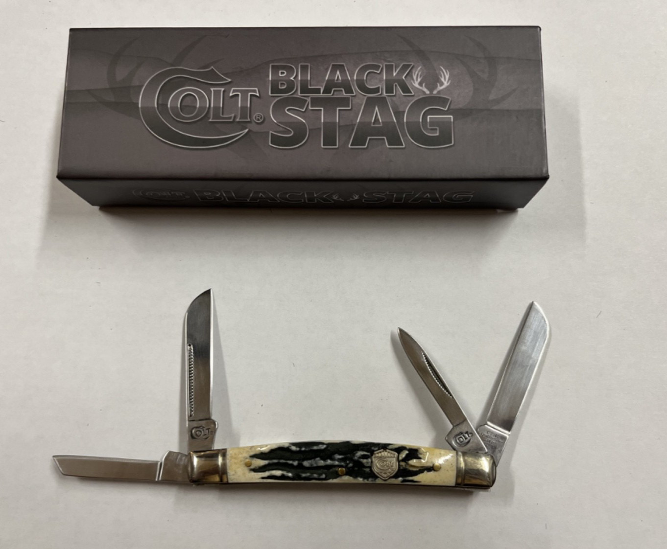 Discontinued Colt CT240- Black Stag 4 Blade knife- New in box