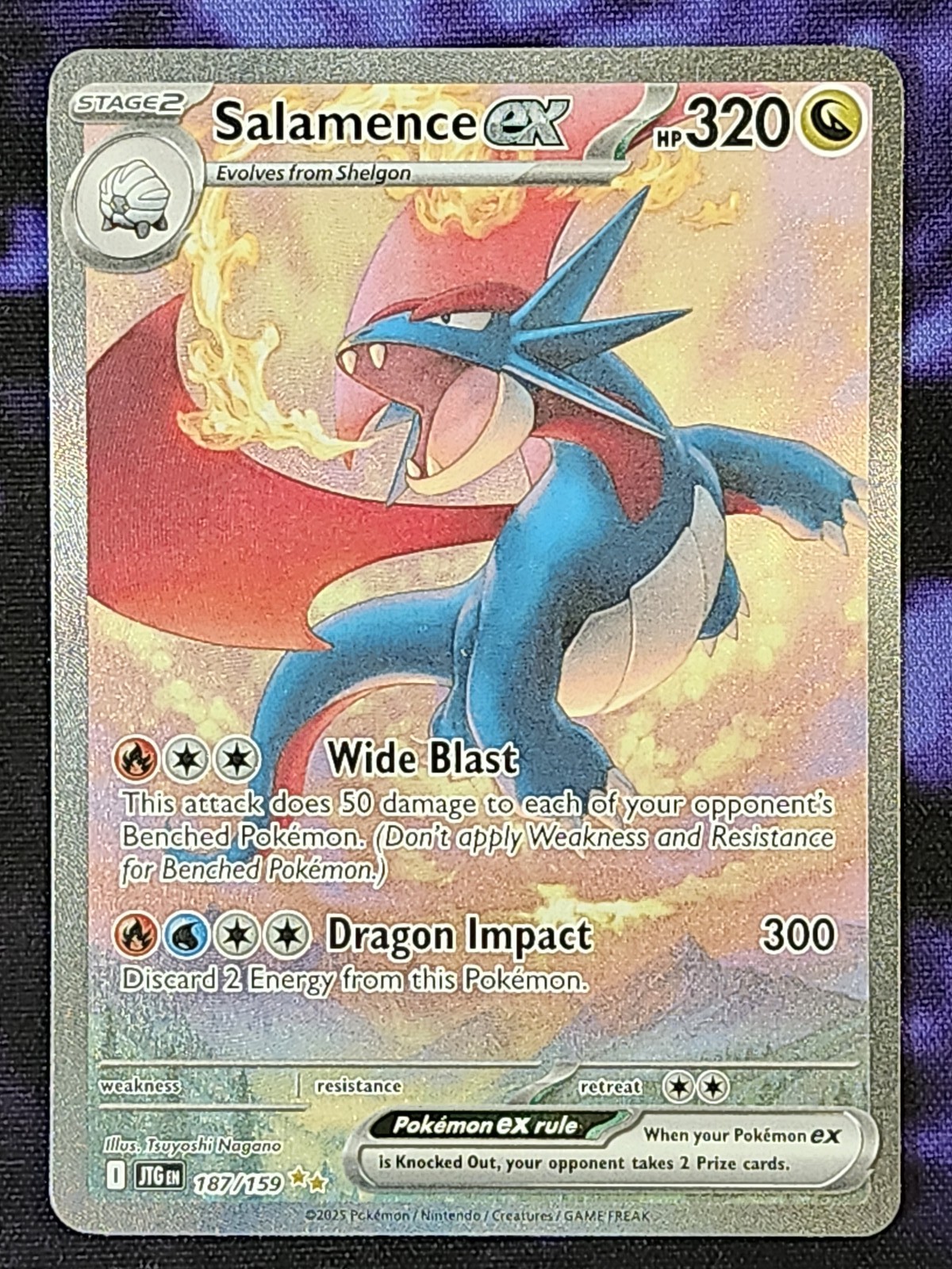 Pokemon Salamence ex 187/159 Journery Together JTG