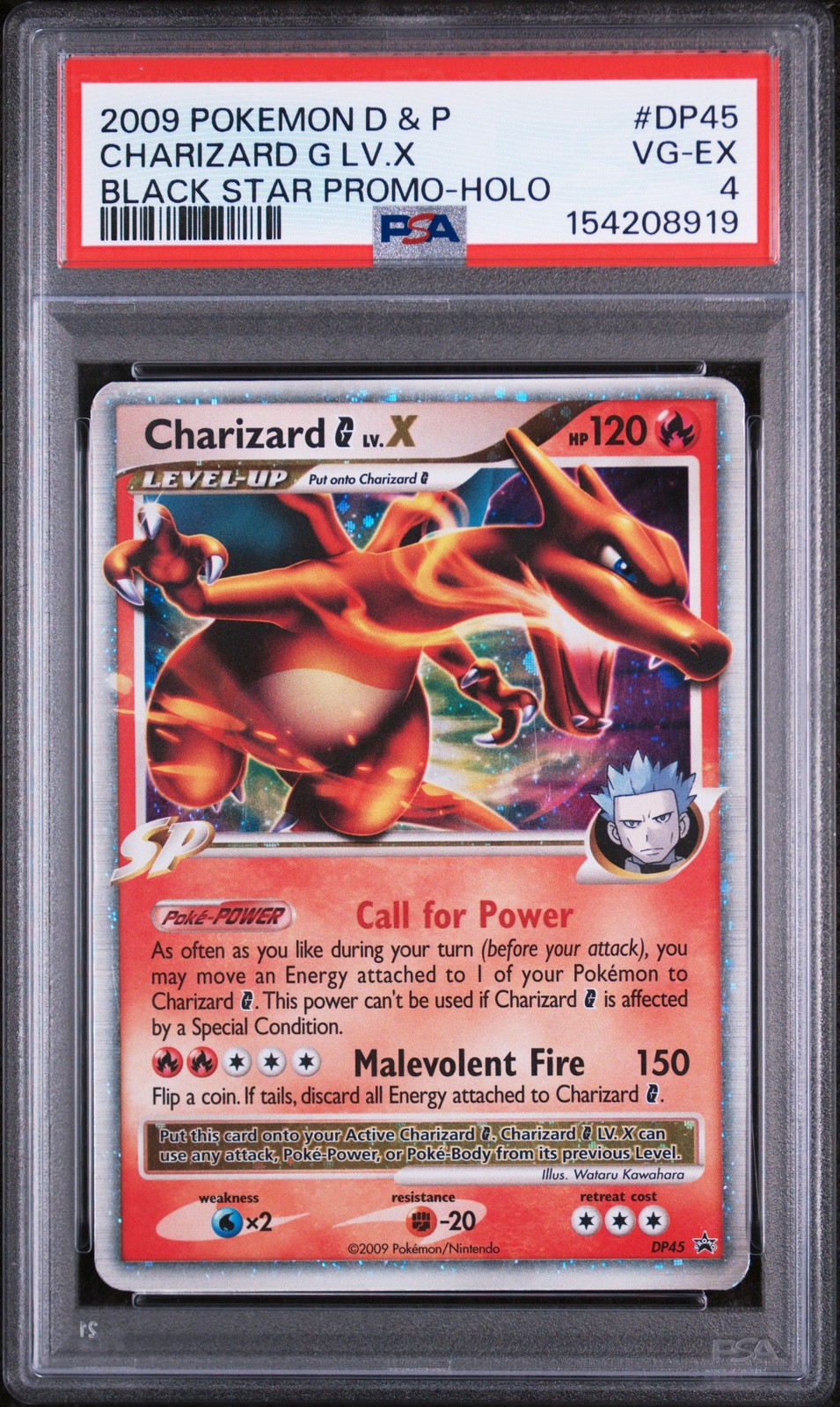 PSA 4 Charizard G LV.X DP45 Holo Black Star Promo Pokemon