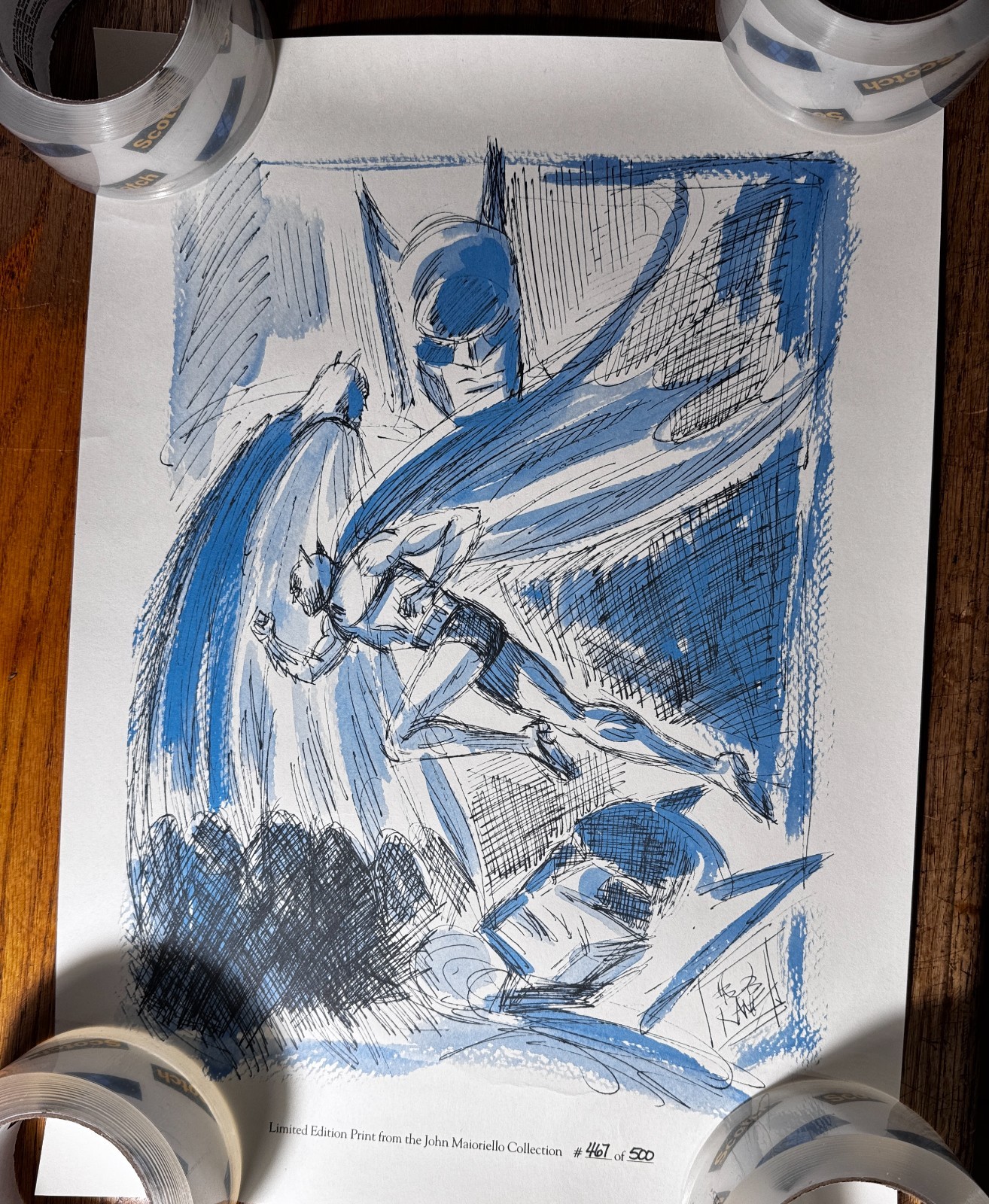 Bob Kane Batman Lithos John Maioriello Original Sketch Collection 467/500 Box 2