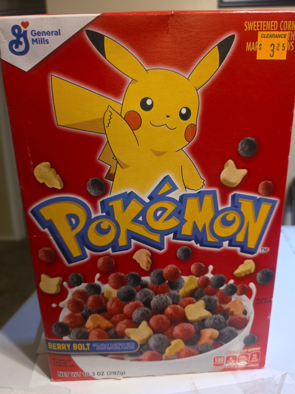 Pokemon Pikachu Cereal Berry Bolt Limited Edition SEALED MP
