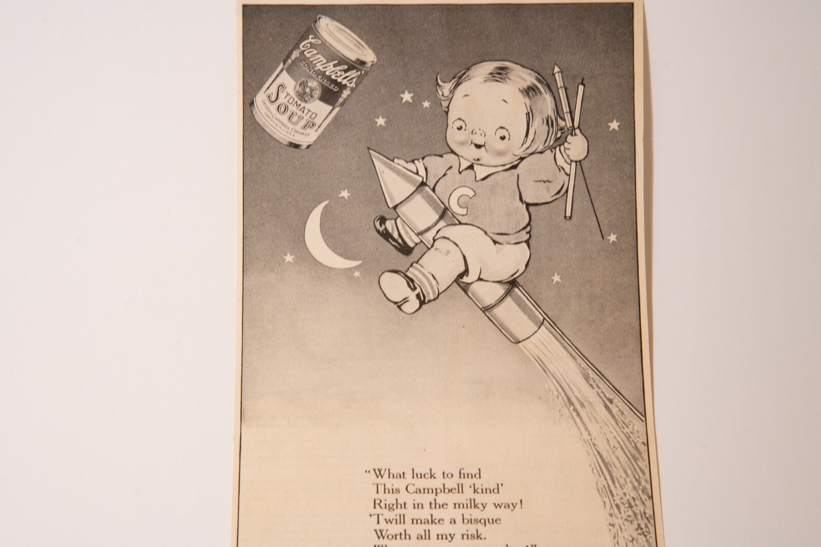 Campbell's Soup 1915 Patriotic July 4th Advertisement, Campbell Soup Fireworks
