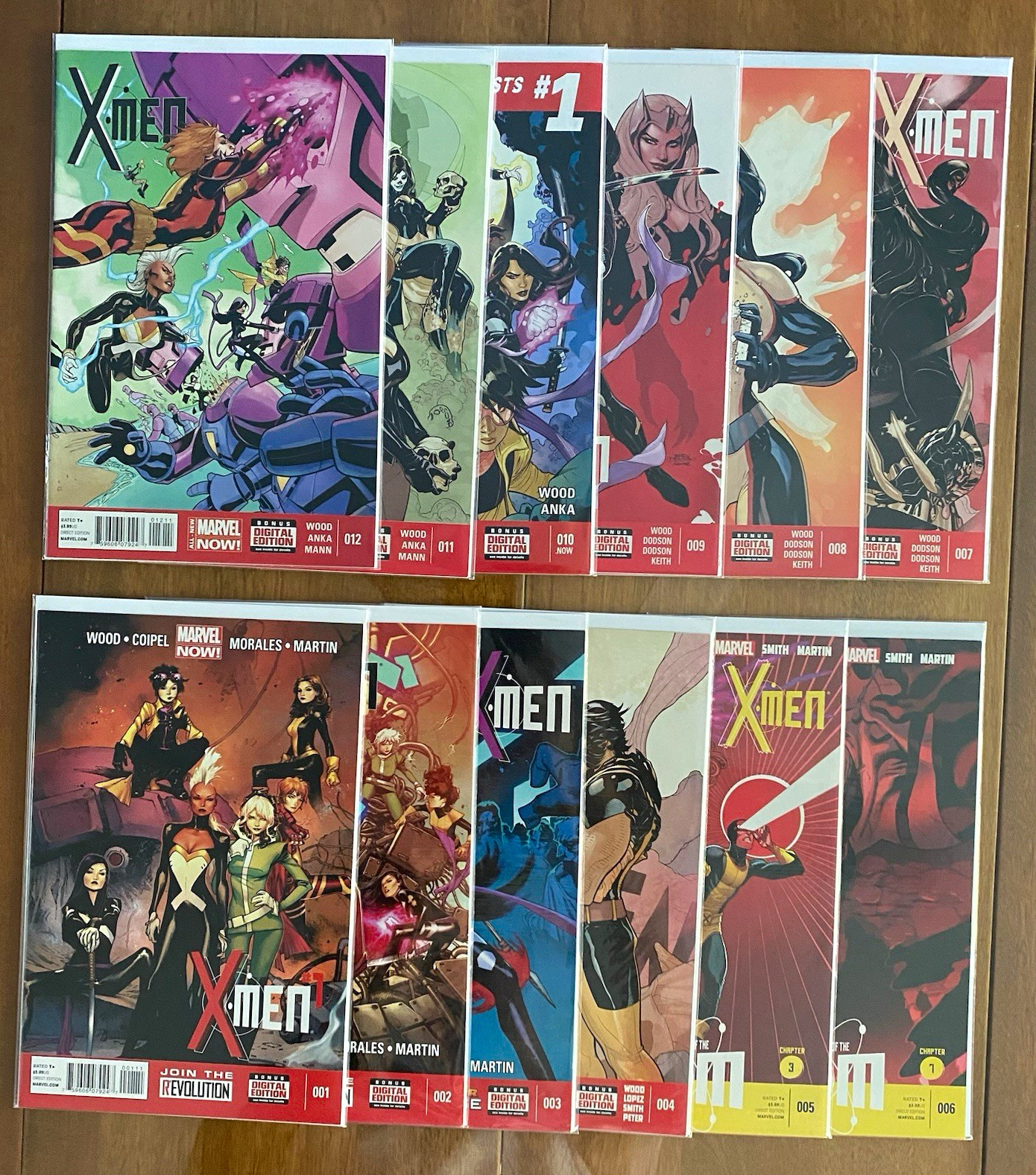 Marvel Comics X-Men (1-12) Complete Run 2013 Bagged & Backed 