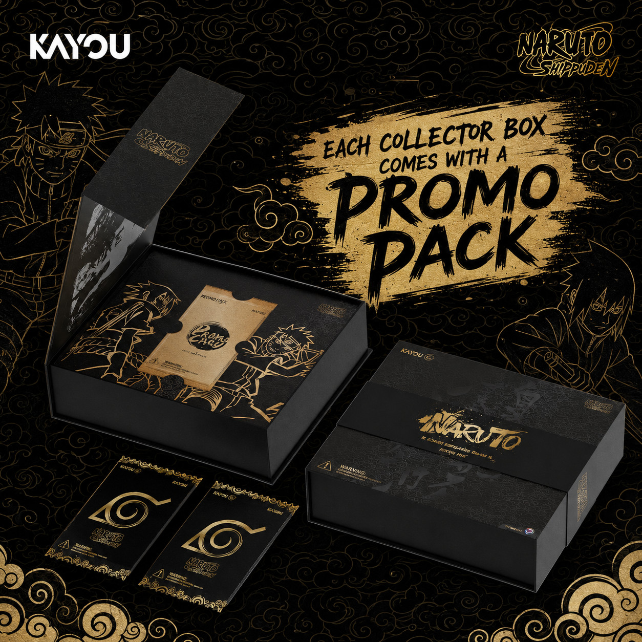 FREE SHIP Kayou Naruto Ninja Age Premium Collector Box + PROMO CARD PER BOX