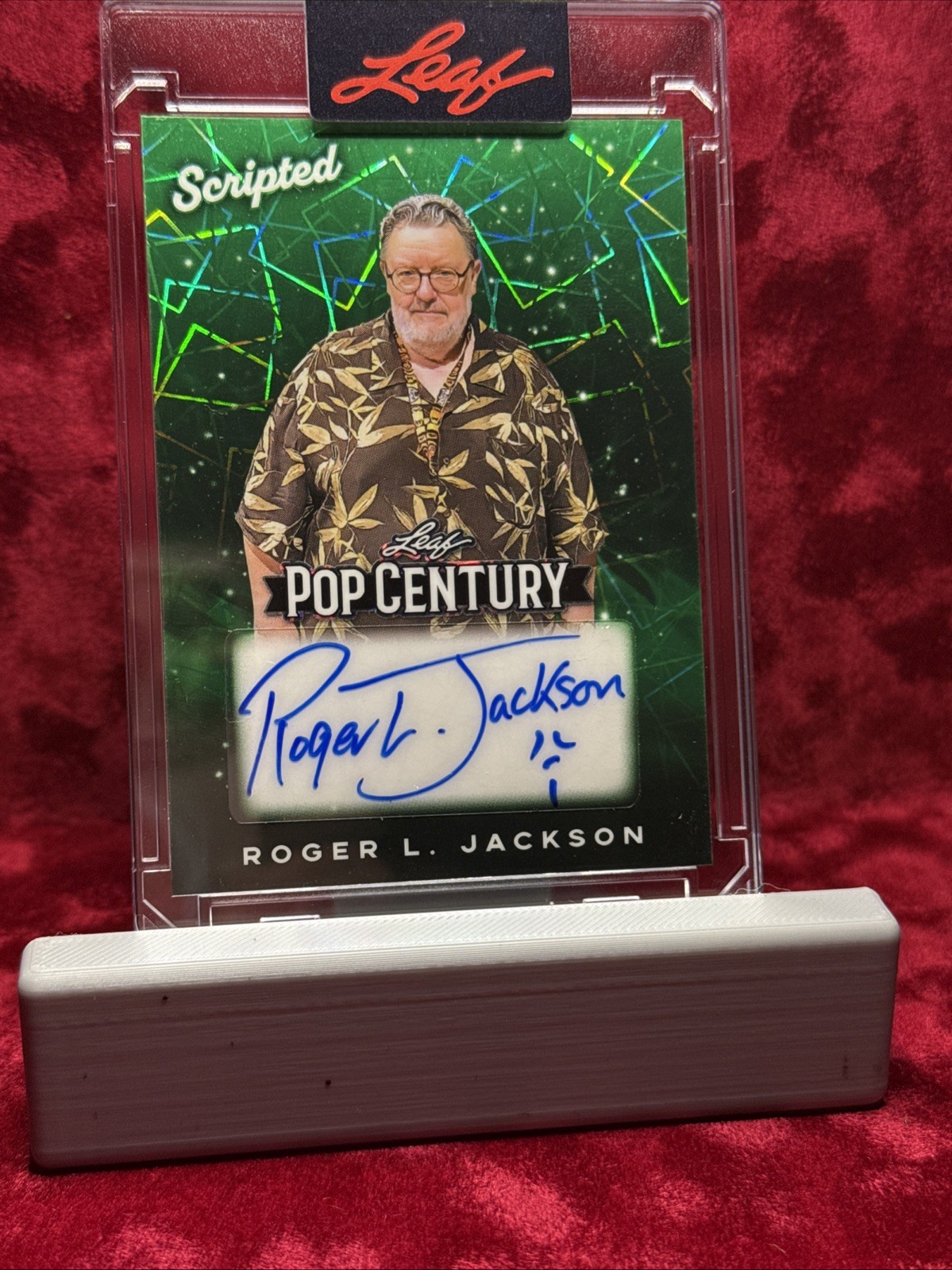 2026 Leaf Pop Century Scripted Auto Roger L. Jackson “ Ghostface Emoji” 1/1 GN