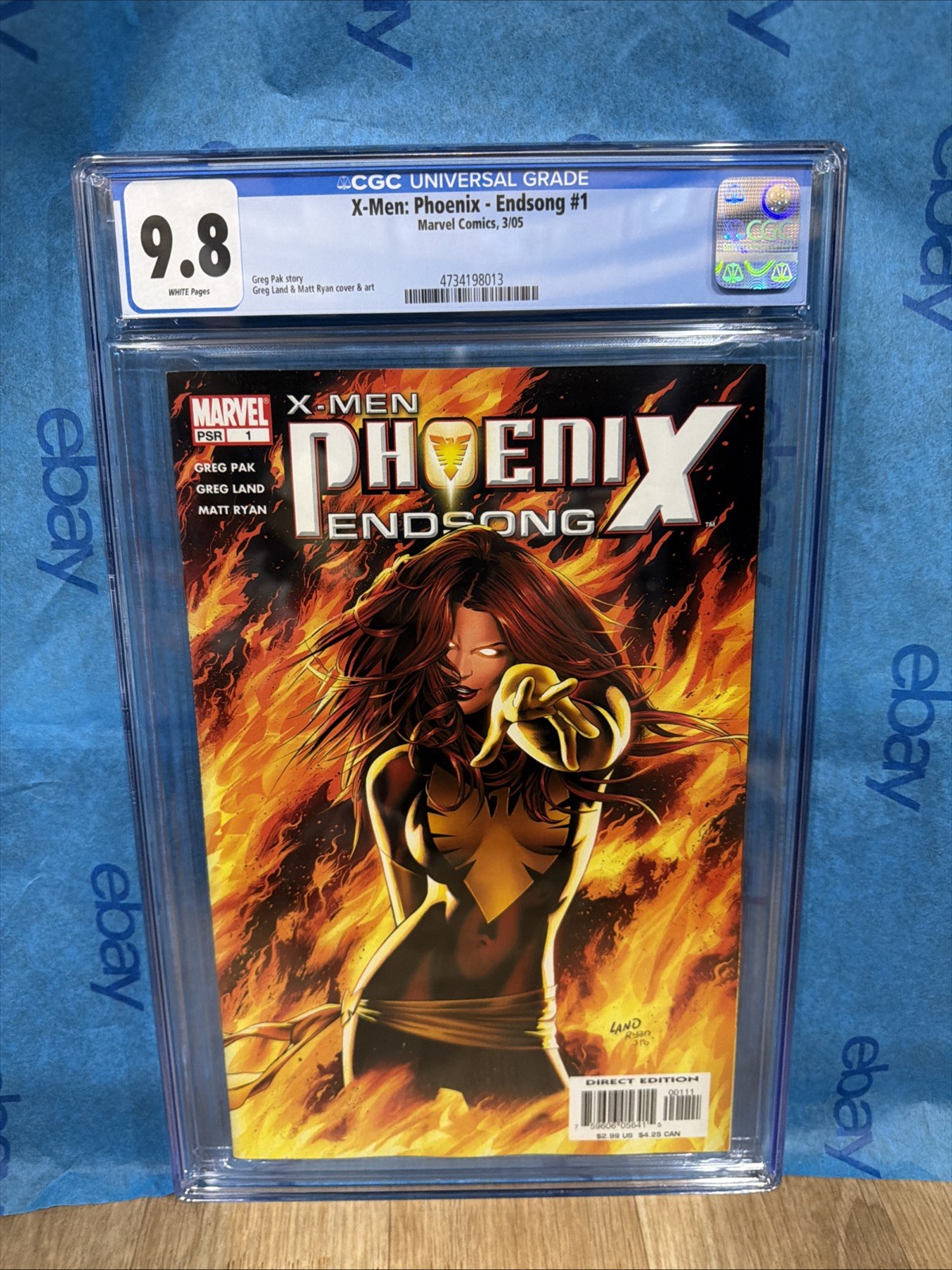 X-Men Phoenix Endsong #1 Limited Edition 2005 CGC 9.8 Graded Comic Land Cvr