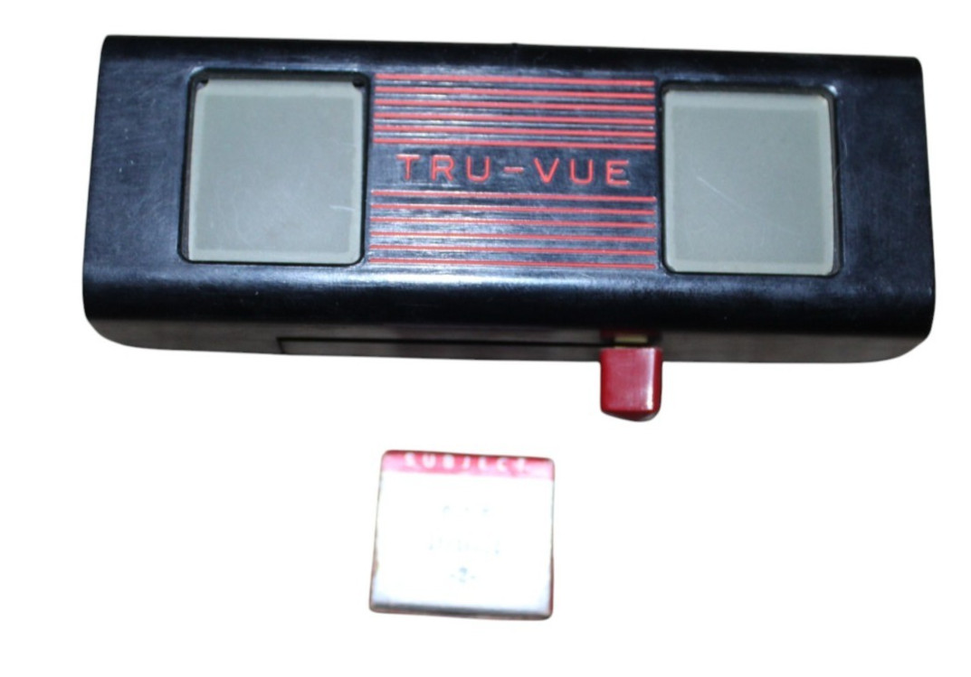 Vintage Tru-Vue 3D Stereoscope Viewer W/ 905 Detroit #2 3D Film Strip Reel
