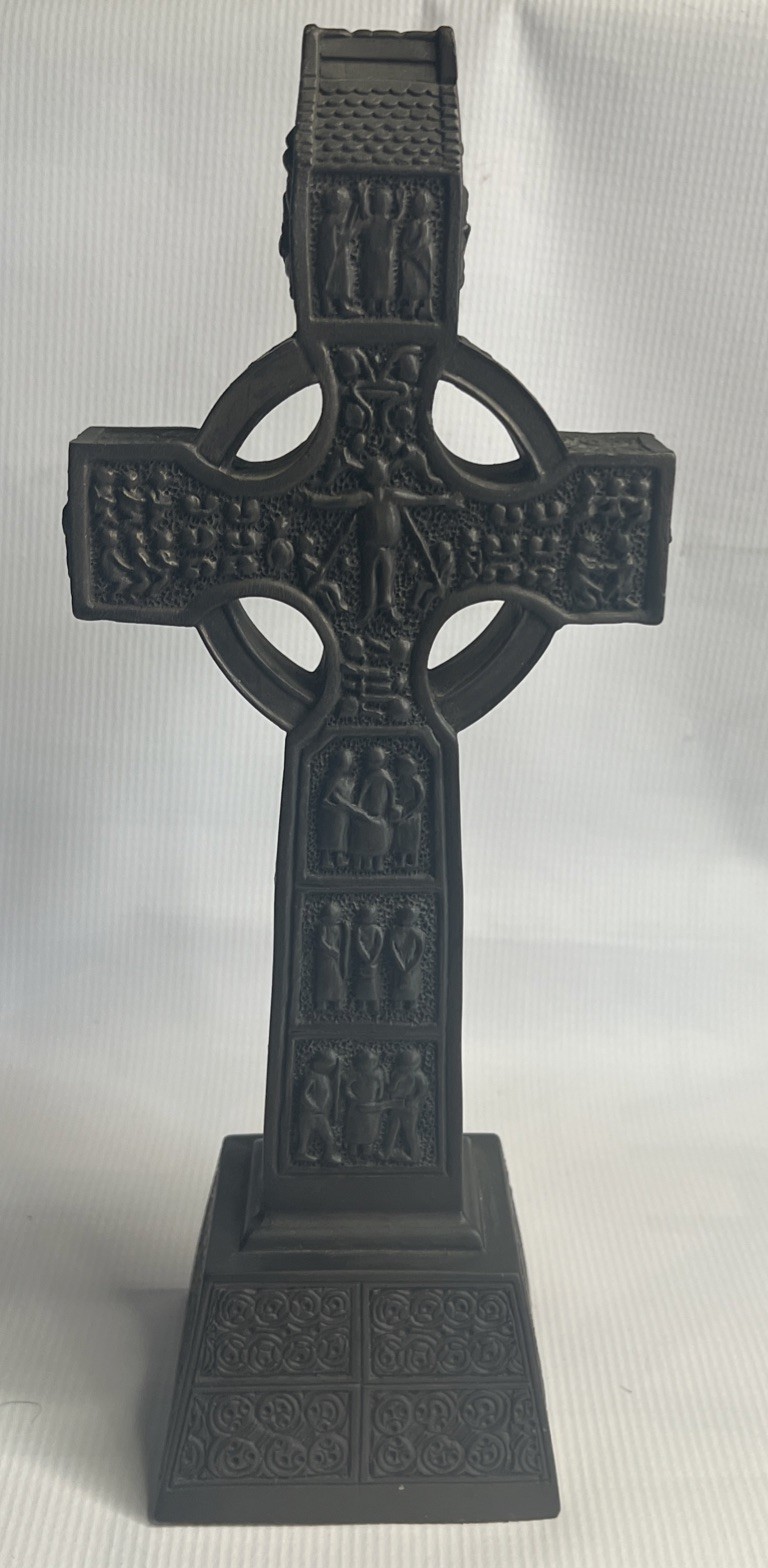 Genesis Fine Arts Ireland Cold Cast Bronze Muiredach Celtic High Cross Statue 