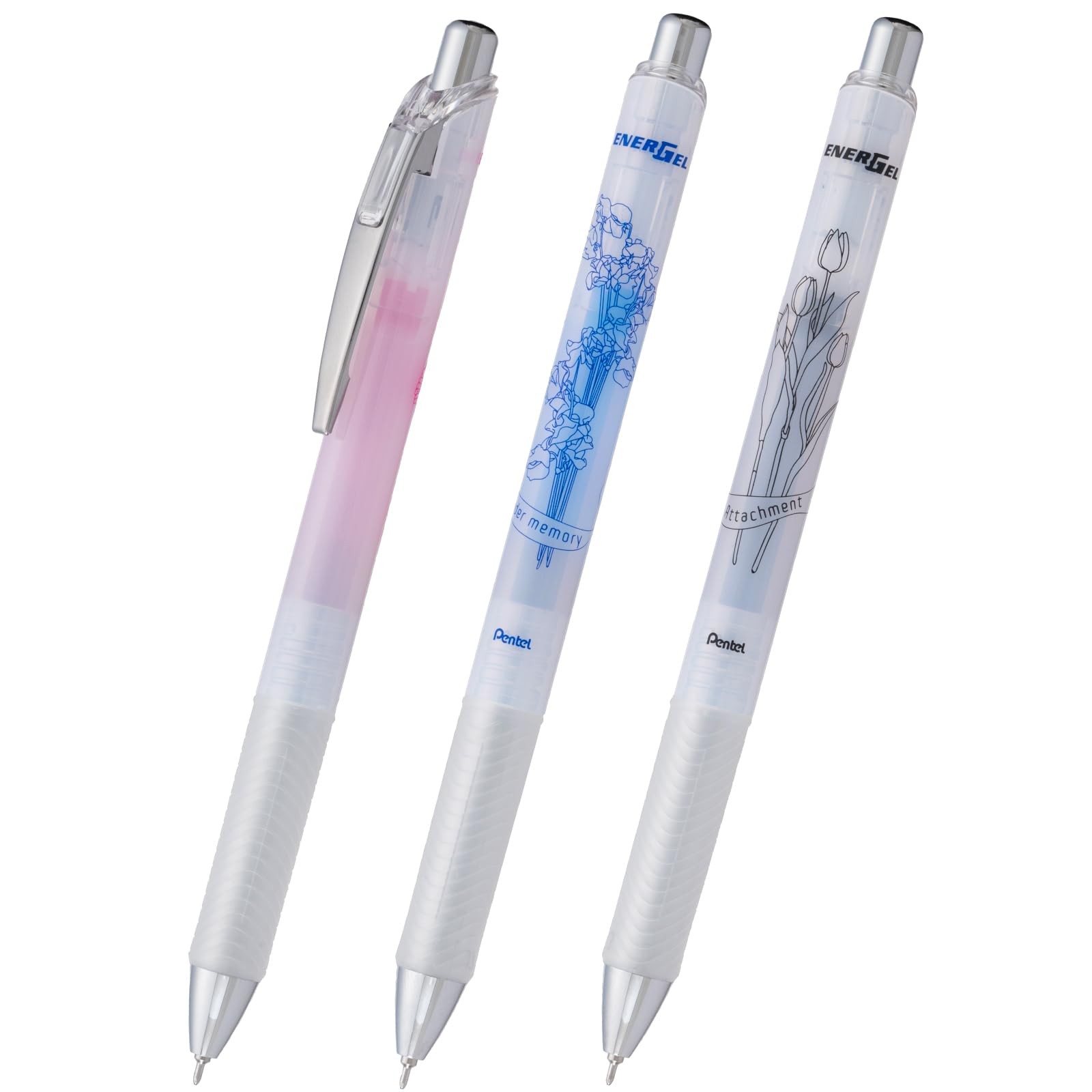 Ballpoint pen gel ink Energel Infree Bouquet 3-piece set 1 BLN75TL-3STL1