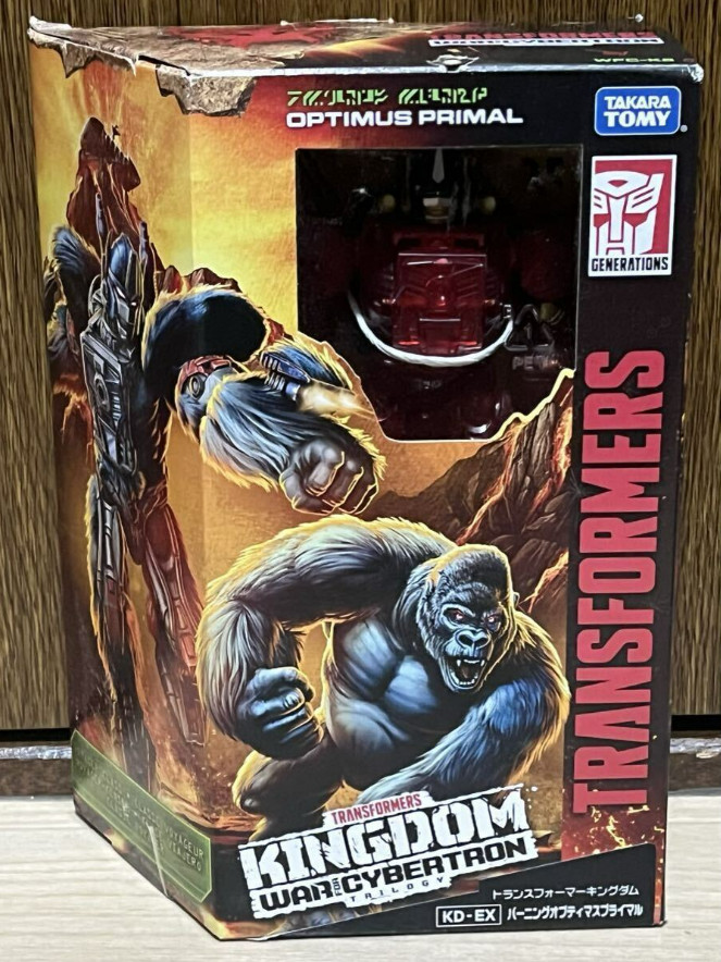 Transformers Kingdom KD-EX Burning Optimus Primal Takara Tomy Figure Japan