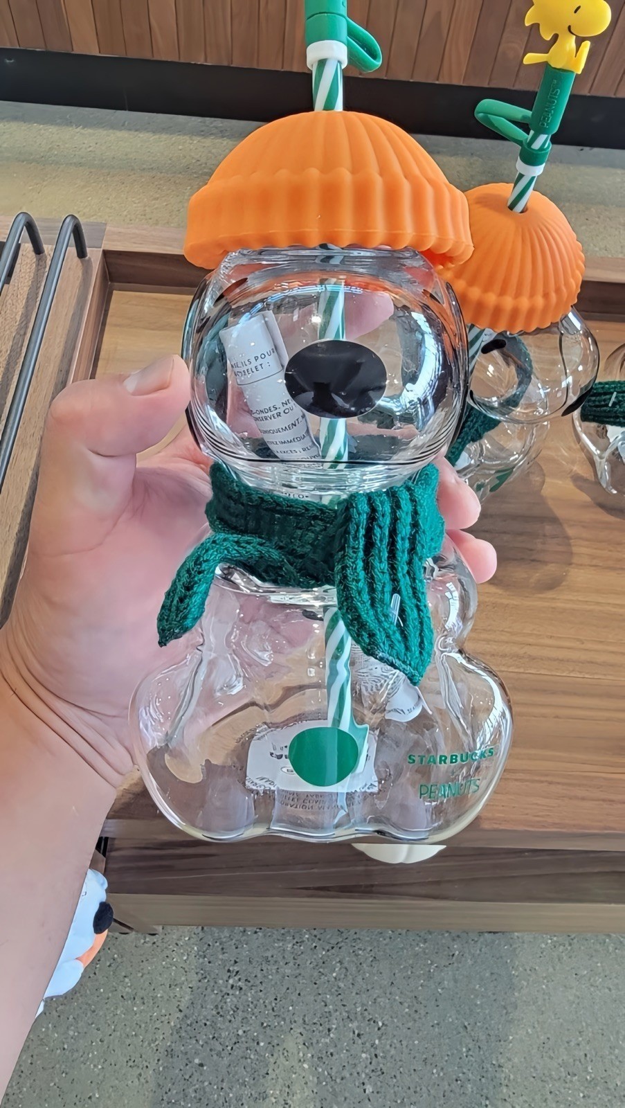 HOT NEW ITEAM  Starbucks x Peanuts Collab Glass Cup Limited Collection Coffee
