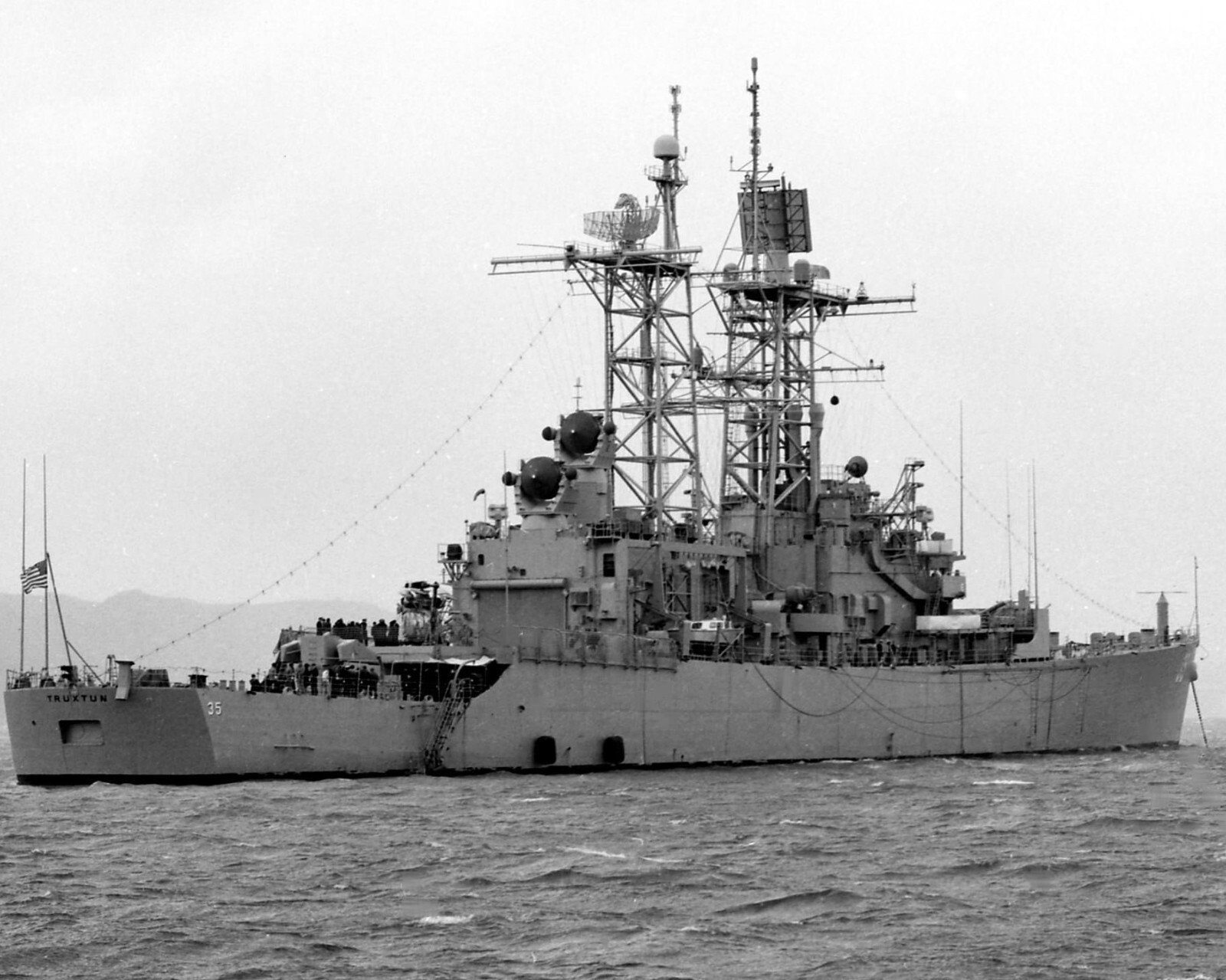 USS TRUXTON 8X10 PHOTO CGN-35 NAVY US USA MILITARY NUCLEAR POWERED CRUISER SHIP