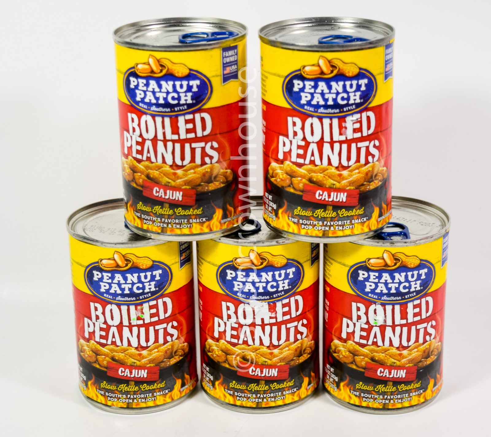 5 Peanut Patch CAJUN Boiled Peanuts 13.5 oz can 07/22/2028