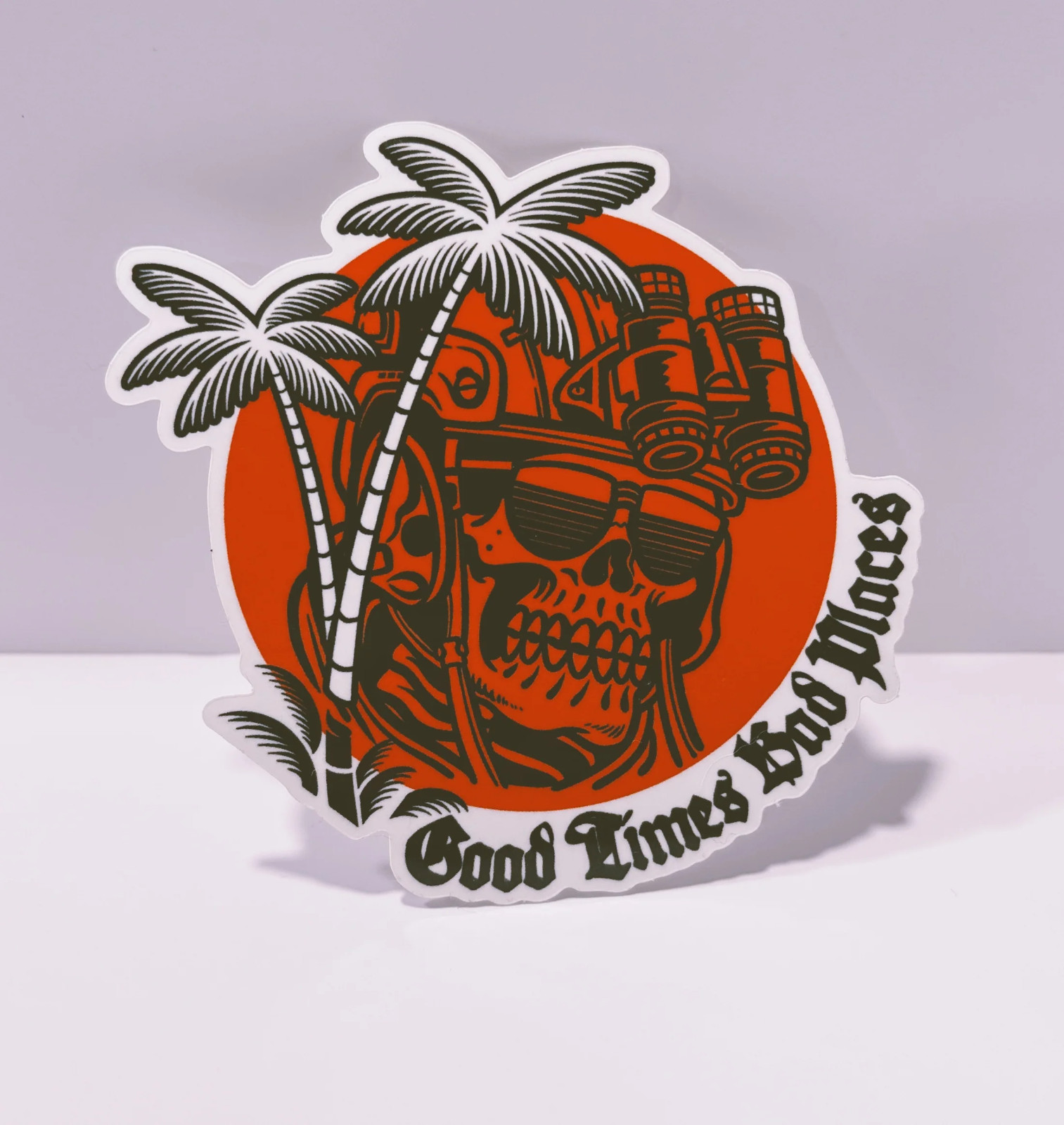 CARRY THE FIRE CTF GOOD TIMES BAD PLACES PARADISE STICKER SLAP NOT WRMFZY SUPDEF