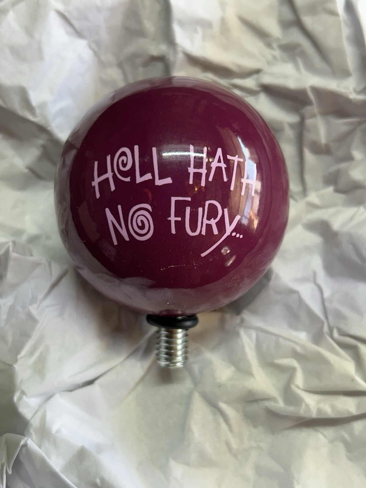 BRAND NEW Bell’s Brewery Hell Hath No Fury Beer Tap Handle Globe Ball Topper