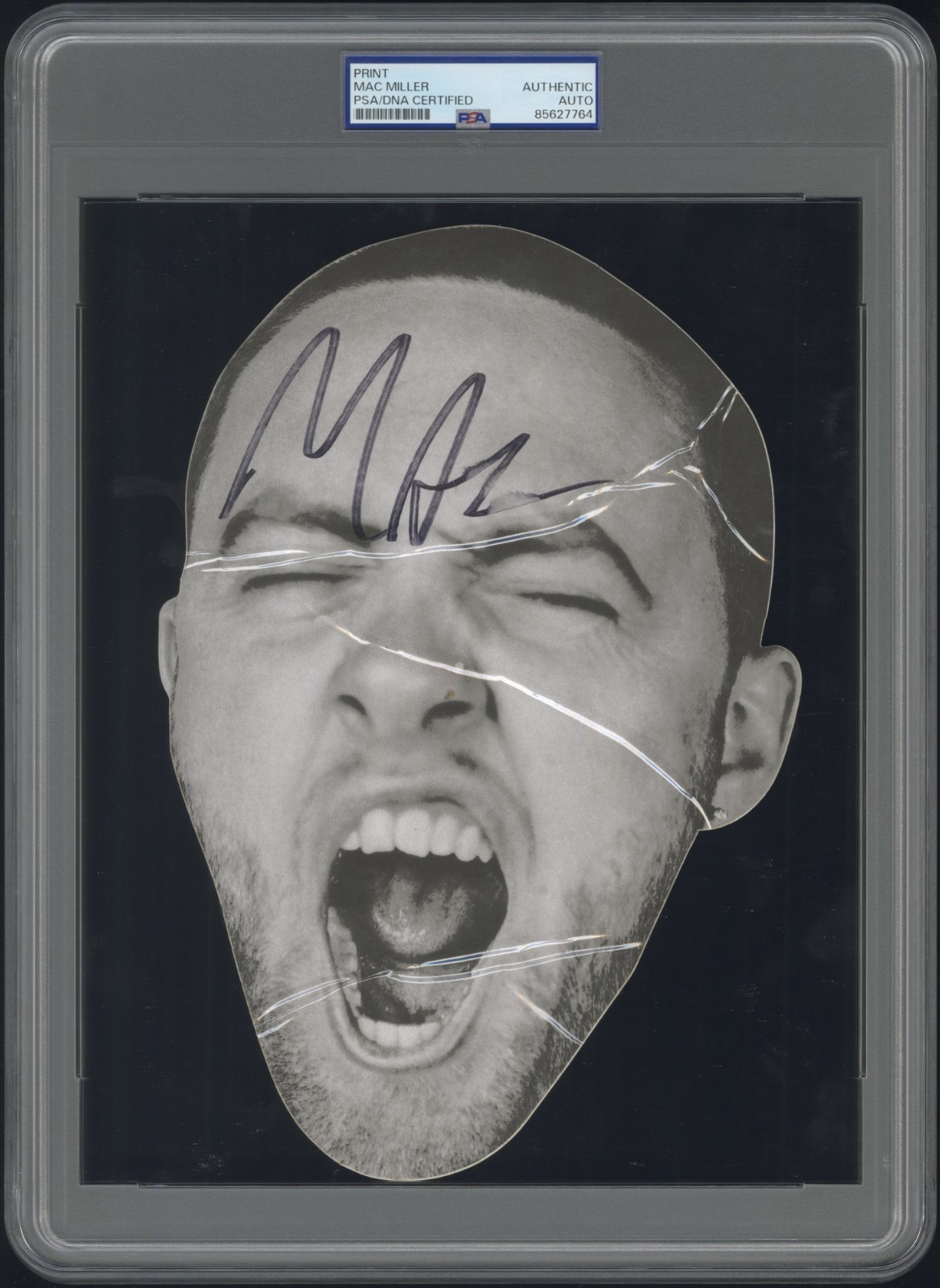 Mac Miller ~ Signed GO:OD AM Tour Unpeeled Autograph Fathead Sticker ~ PSA DNA