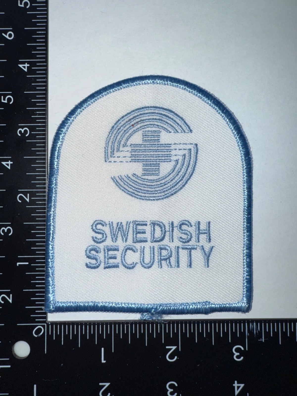 Vintage Swedish Security Police Shoulder Patch Obsolete Embroidered Vintage Swedish Security Police Shoulder Patch Obsolete Embroidered