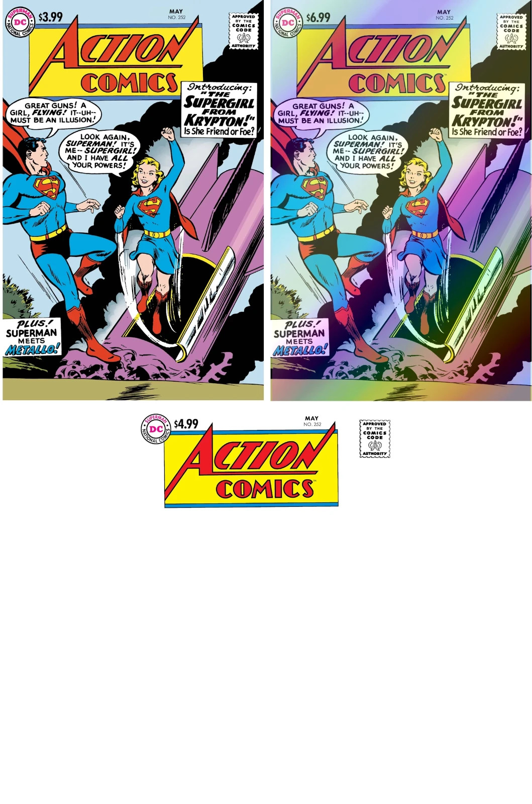 ACTION COMICS #252 (FACSIMILE EDITION MAIN/FOIL/BLANK SET)(1ST SUPERGIRL)(2025)