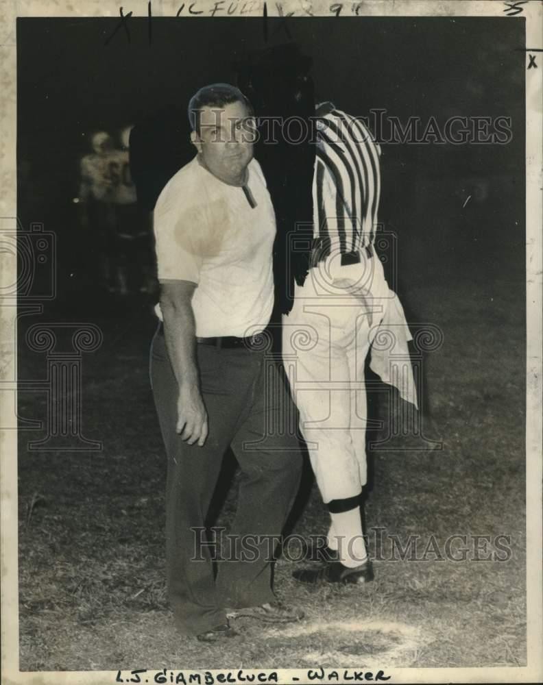 1973 Press Photo Walker coach Lou Giambelluca, Coach of the Week - noo23515