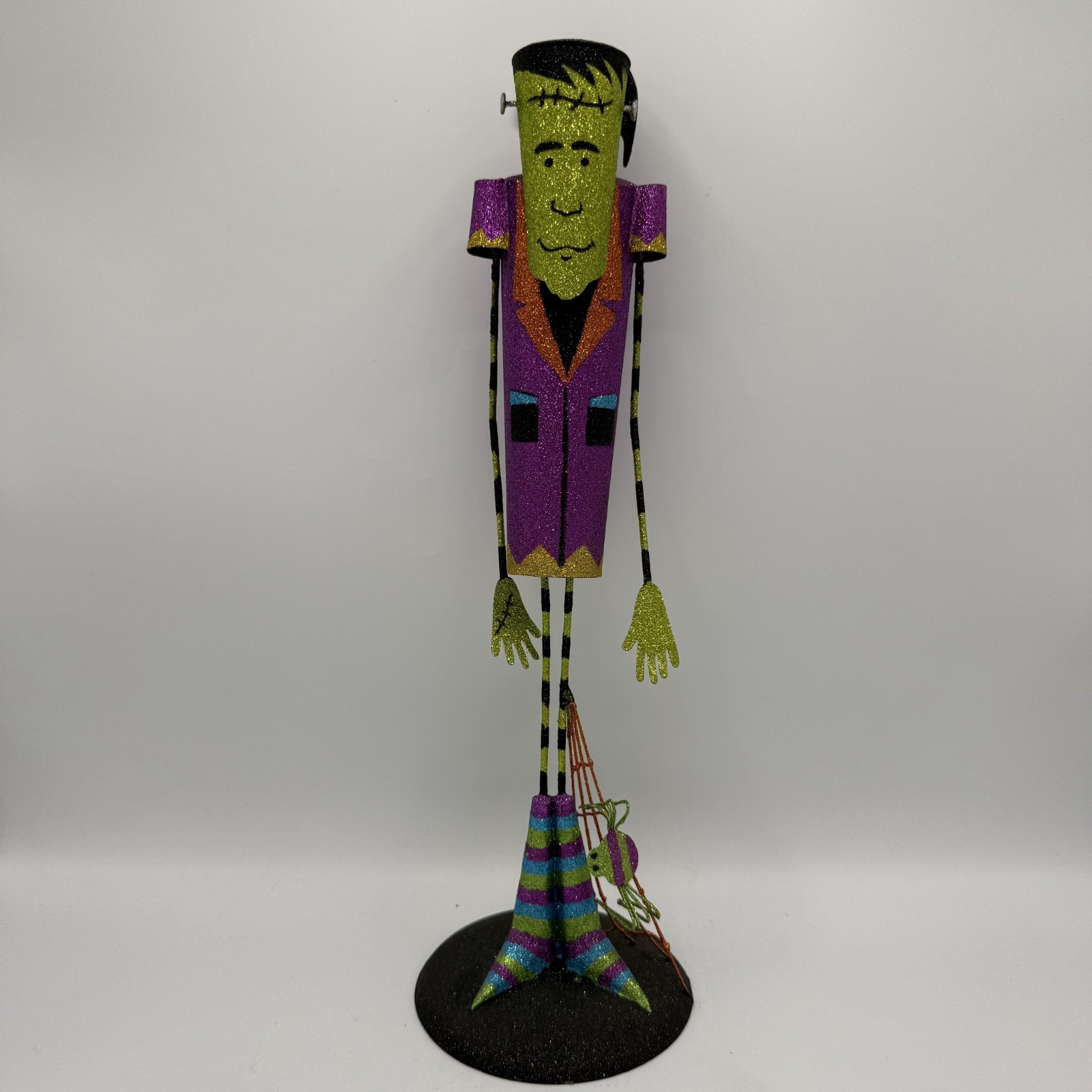Pier 1 One 17” Vintage Frankenstein Halloween Glitter Figurine – Hard to Find