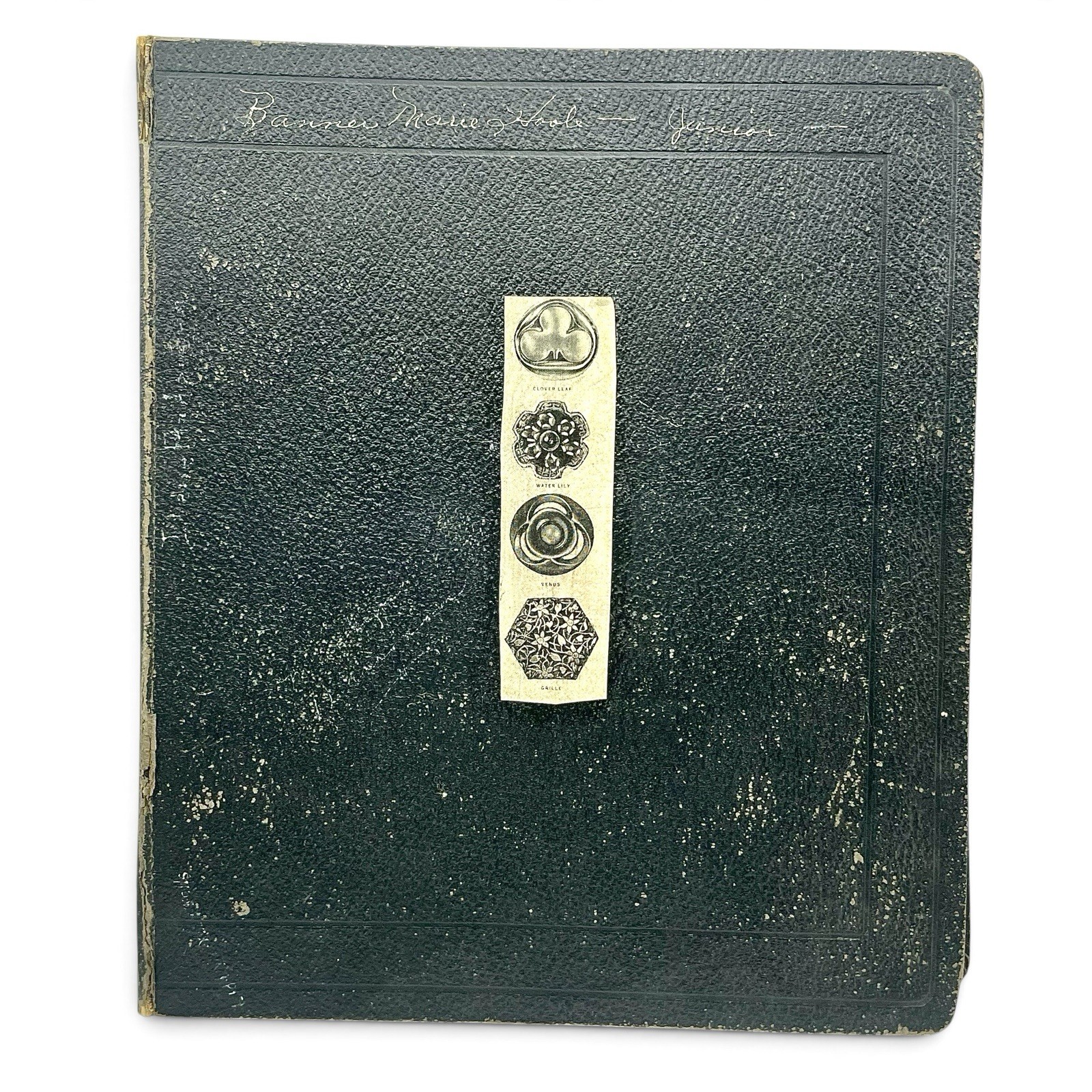 Antique OOAK BUTTONS Hobby Portfolio Journal Reference Personal Hoole Collection