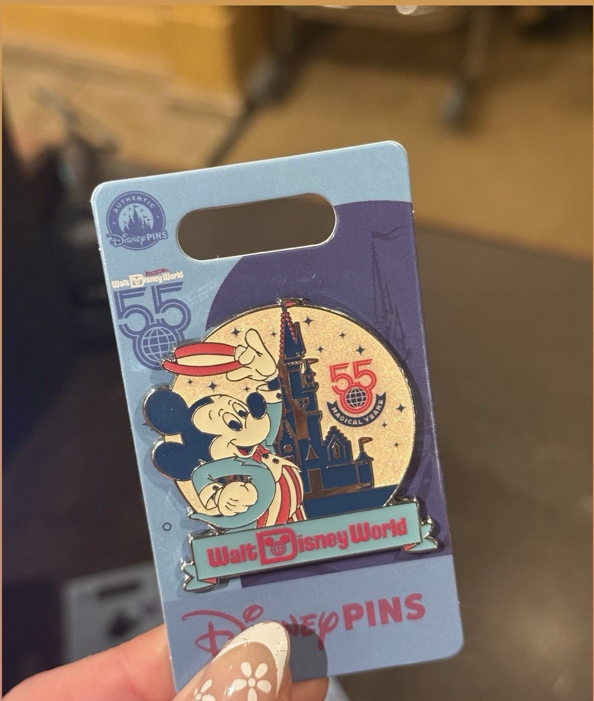 Disney Parks 2026 Walt Disney World 55th Anniversary Mickey Mouse Castle Pin New