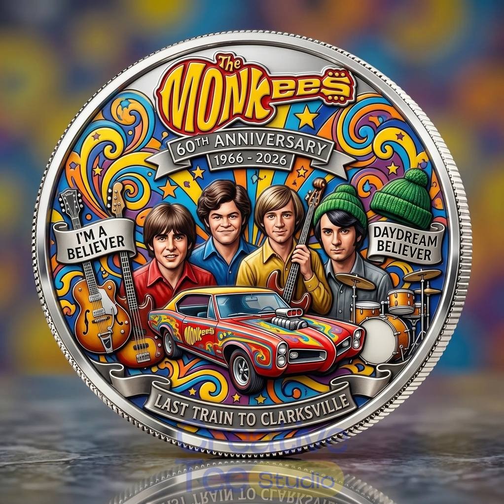 The Monkees 60th Anniversary Commemorative Coin